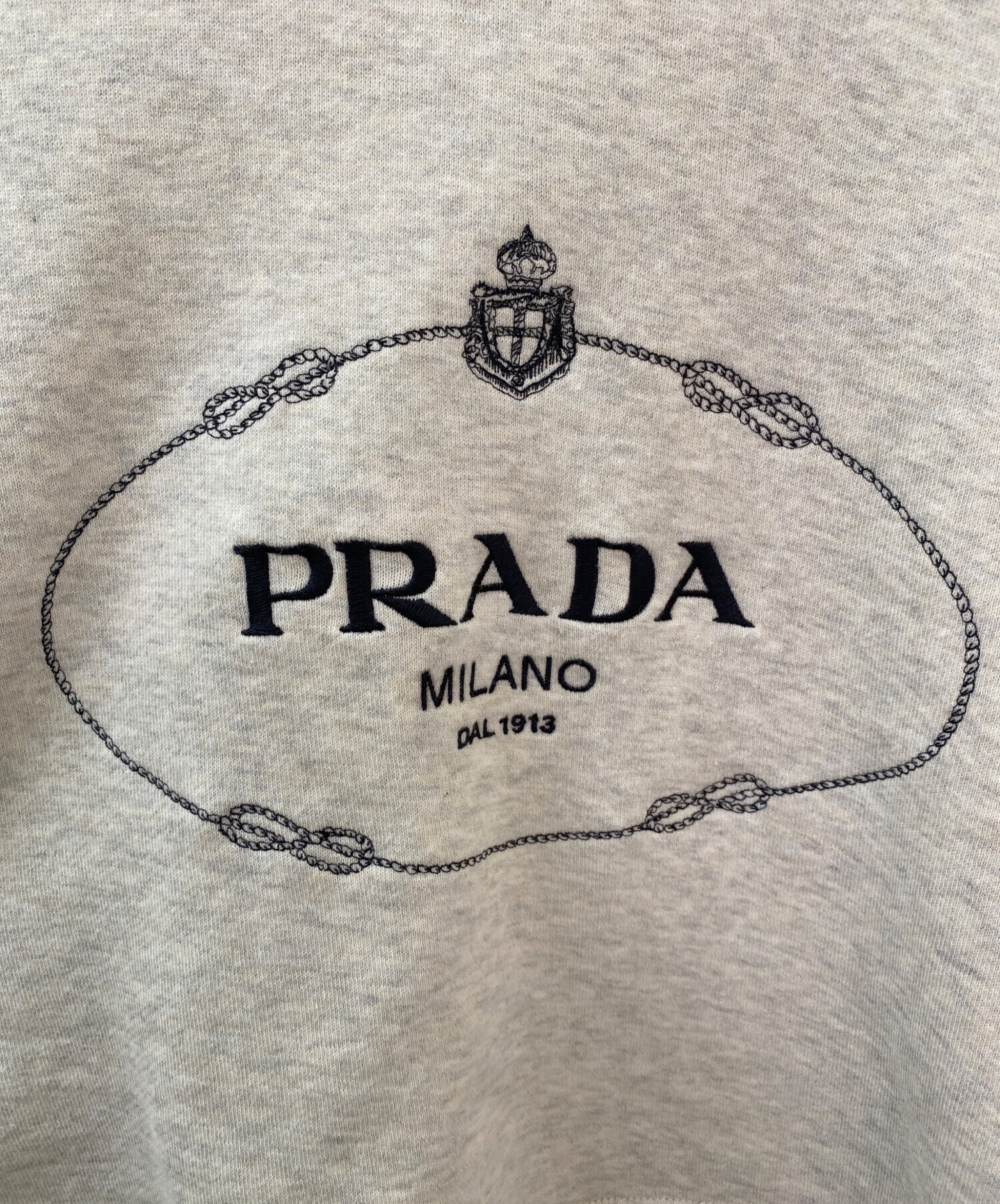 中古・古着通販】PRADA (プラダ) ロゴ ストライプトリム スウェット 