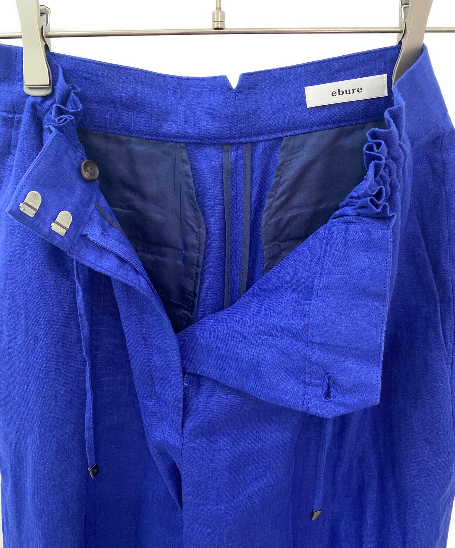 中古・古着通販】ebure (エブール) リネンセットアップ ブルー サイズ 