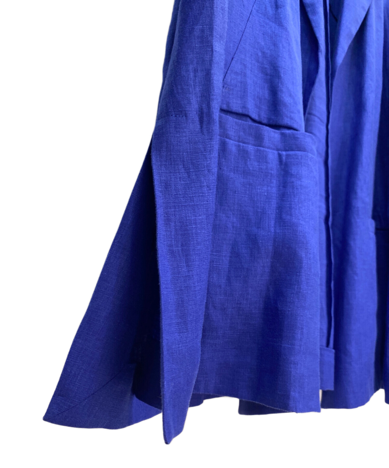 中古・古着通販】ebure (エブール) リネンセットアップ ブルー サイズ 