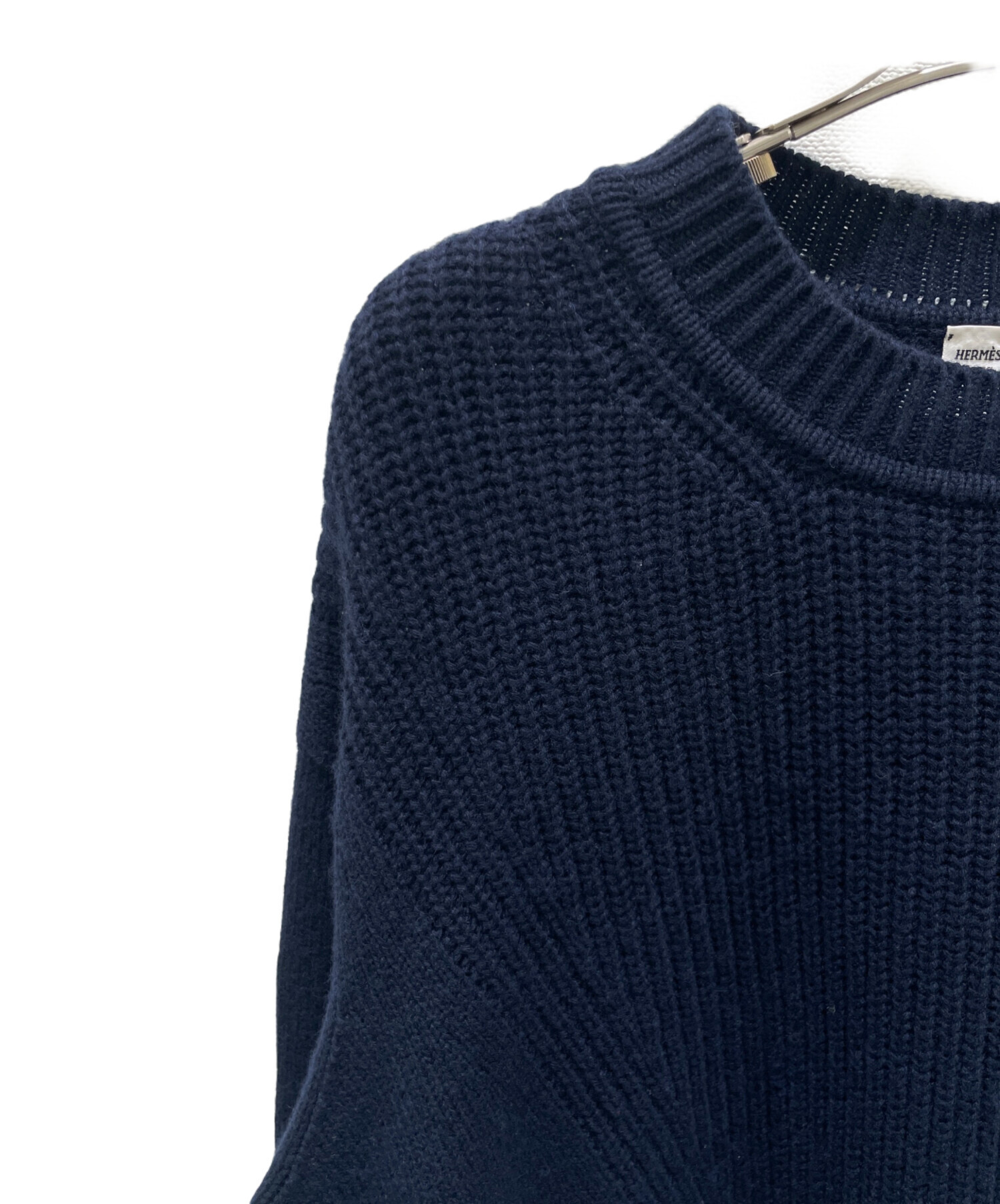 中古・古着通販】HERMES (エルメス) カシミヤ混ニット セリエ ネイビー