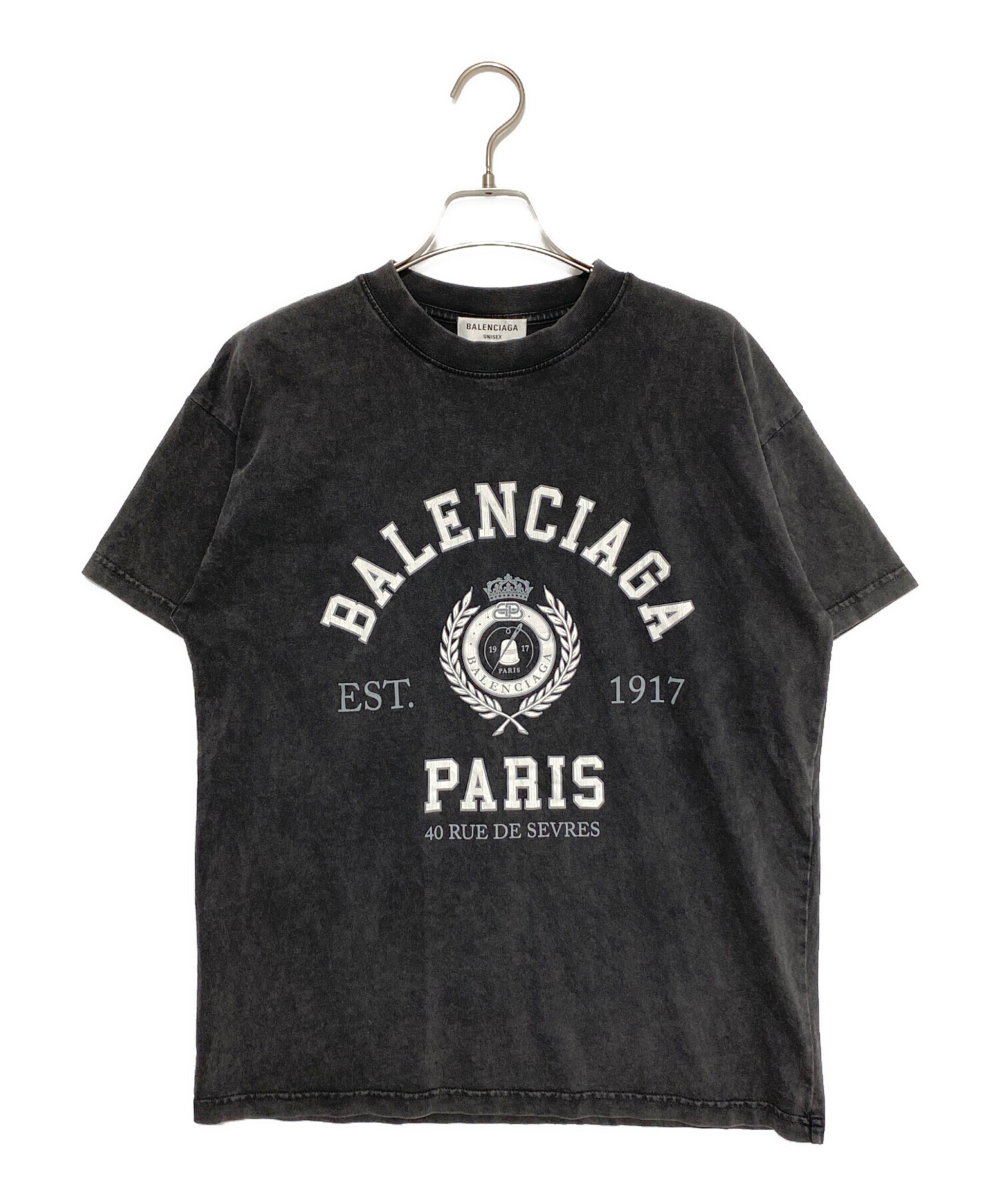 中古・古着通販】BALENCIAGA (バレンシアガ) カレッジロゴTシャツ 