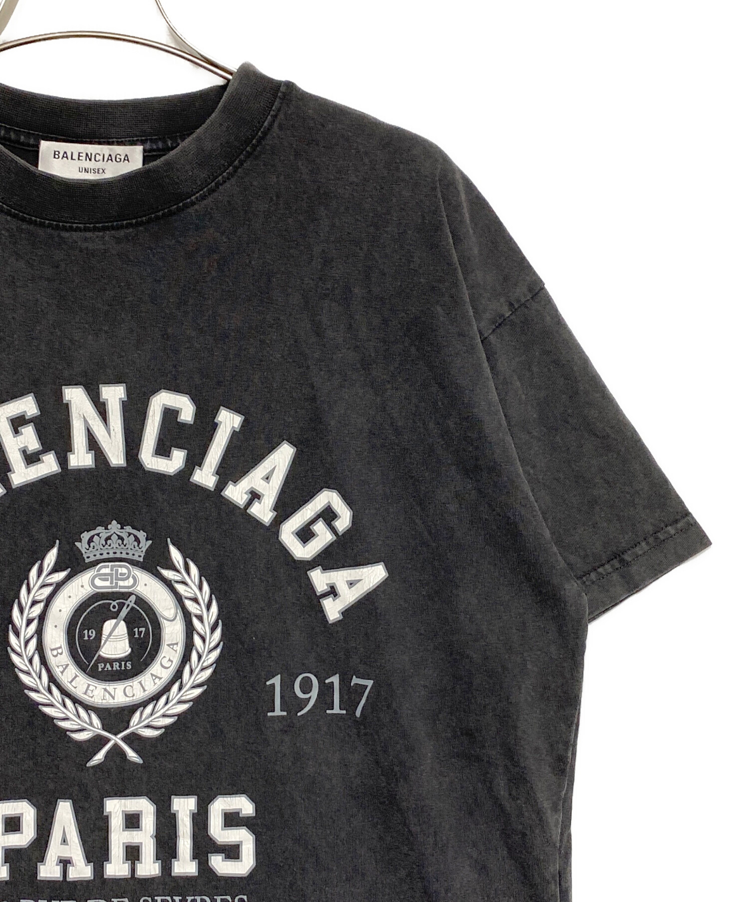 中古・古着通販】BALENCIAGA (バレンシアガ) カレッジロゴTシャツ 