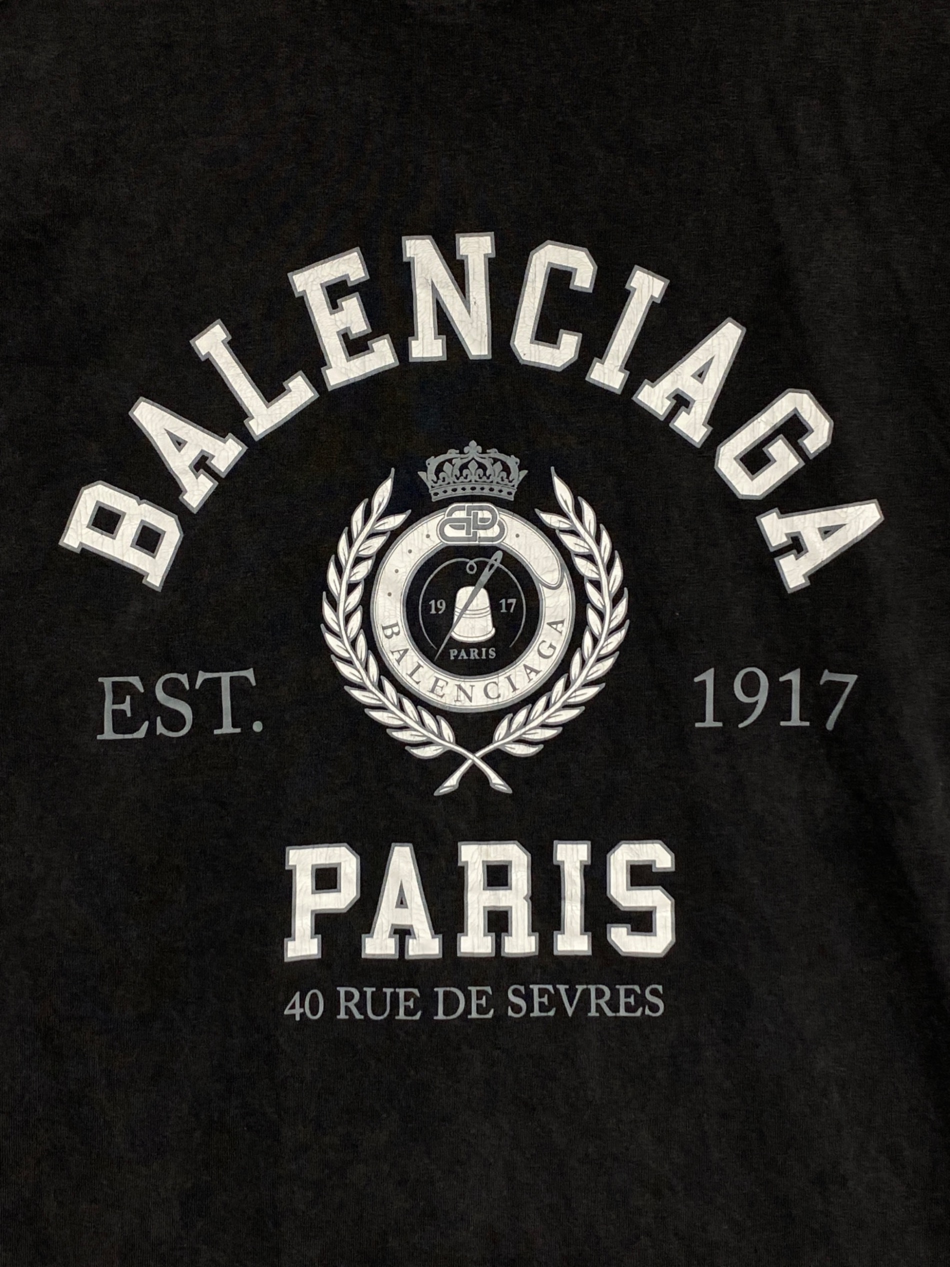 中古・古着通販】BALENCIAGA (バレンシアガ) カレッジロゴTシャツ 