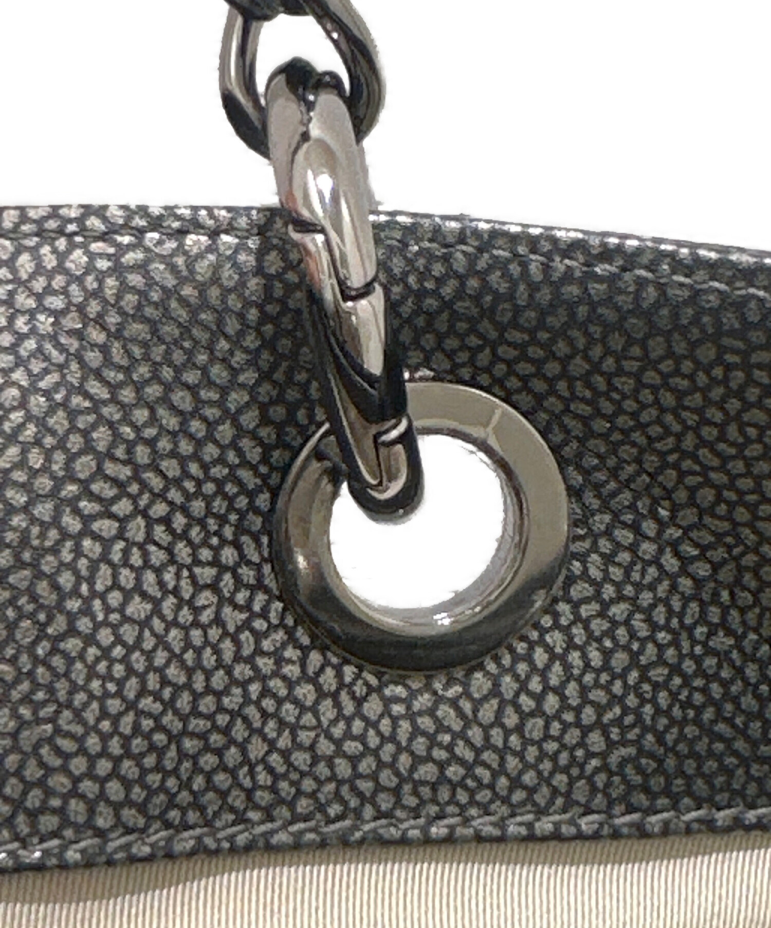 中古・古着通販】CHANEL (シャネル) GSTトートバッグ ダークシルバー