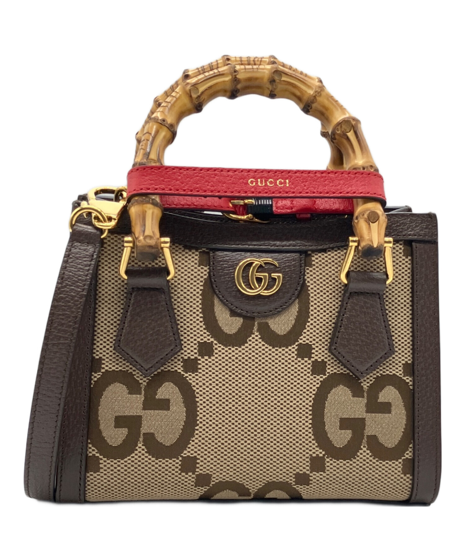 中古・古着通販】GUCCI (グッチ) ダイアナGGバンブーミニハンドル 