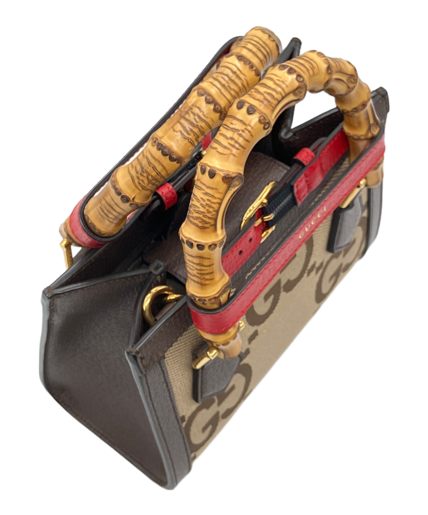 中古・古着通販】GUCCI (グッチ) ダイアナGGバンブーミニハンドル 