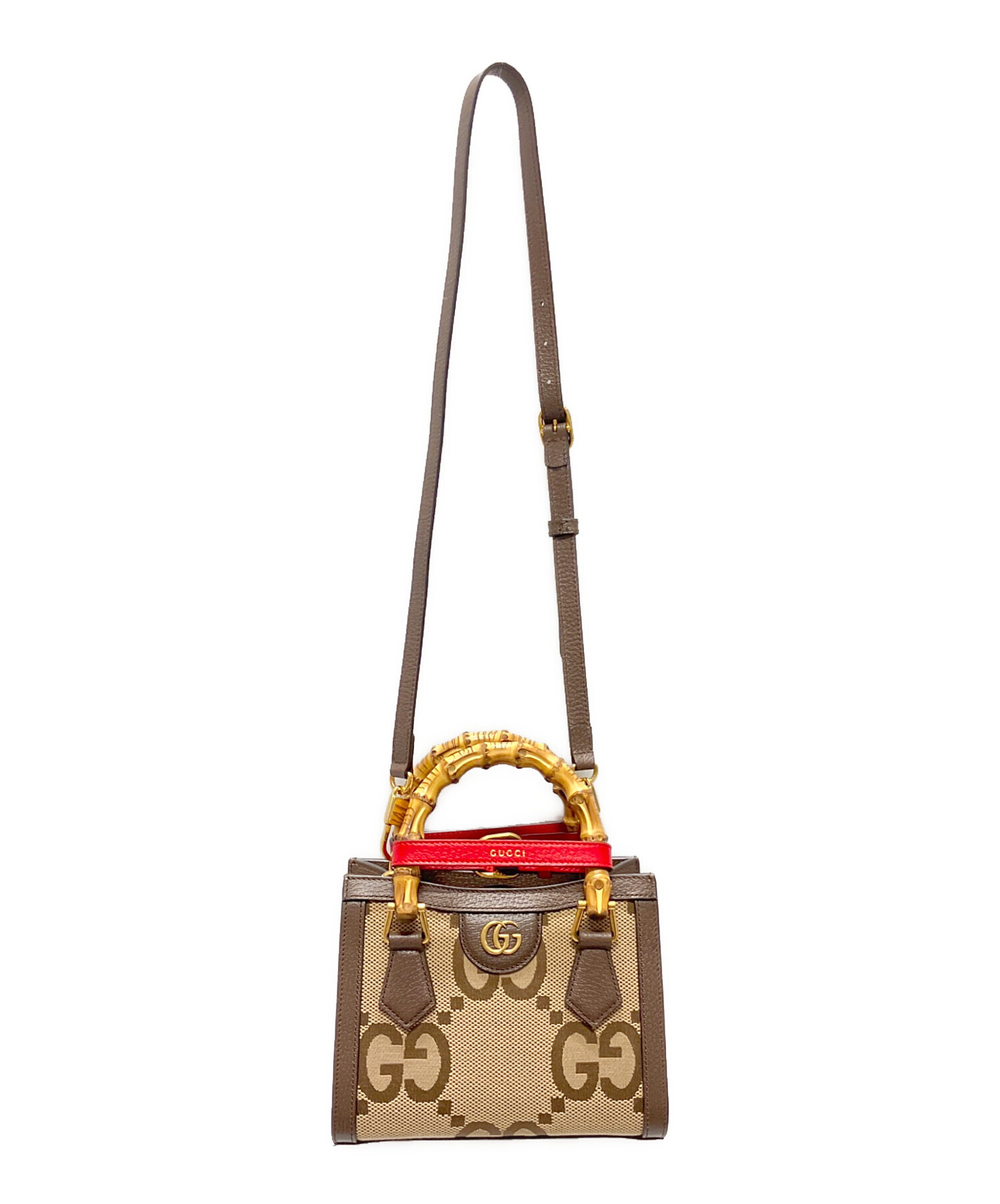 中古・古着通販】GUCCI (グッチ) ダイアナGGバンブーミニハンドル 