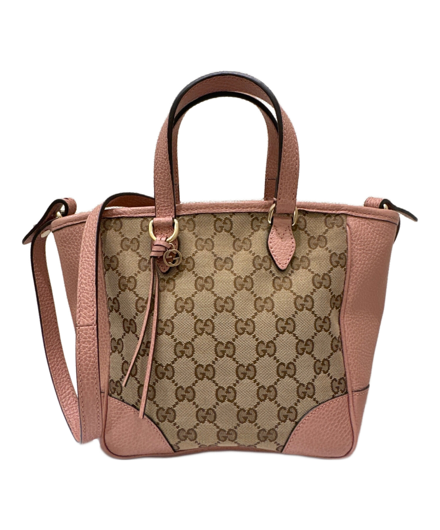 中古・古着通販】GUCCI (グッチ) GGキャンバス2WAYショルダーバッグ 