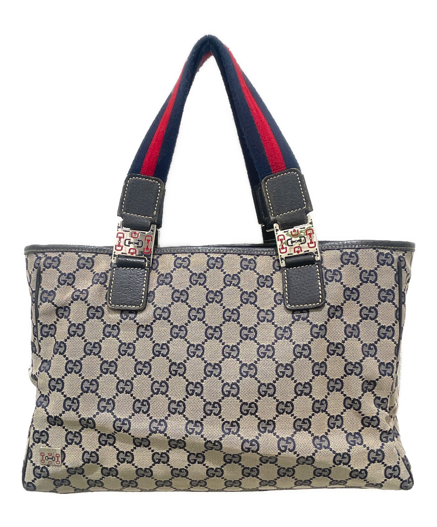 中古・古着通販】GUCCI (グッチ) GGキャンバストートバッグ アイボリー 