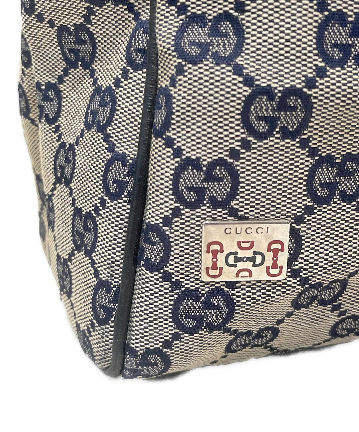 中古・古着通販】GUCCI (グッチ) GGキャンバストートバッグ アイボリー 