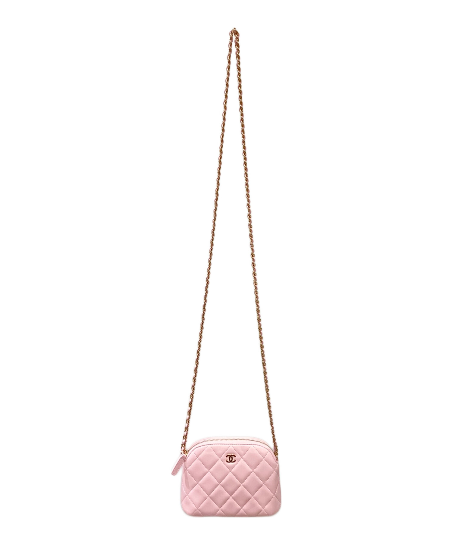 CHANEL メッシュバックジャケット ホワイト・ピンク 中古・古着通販】CHANEL (シャネル) タイムレス クラシック マトラッセ