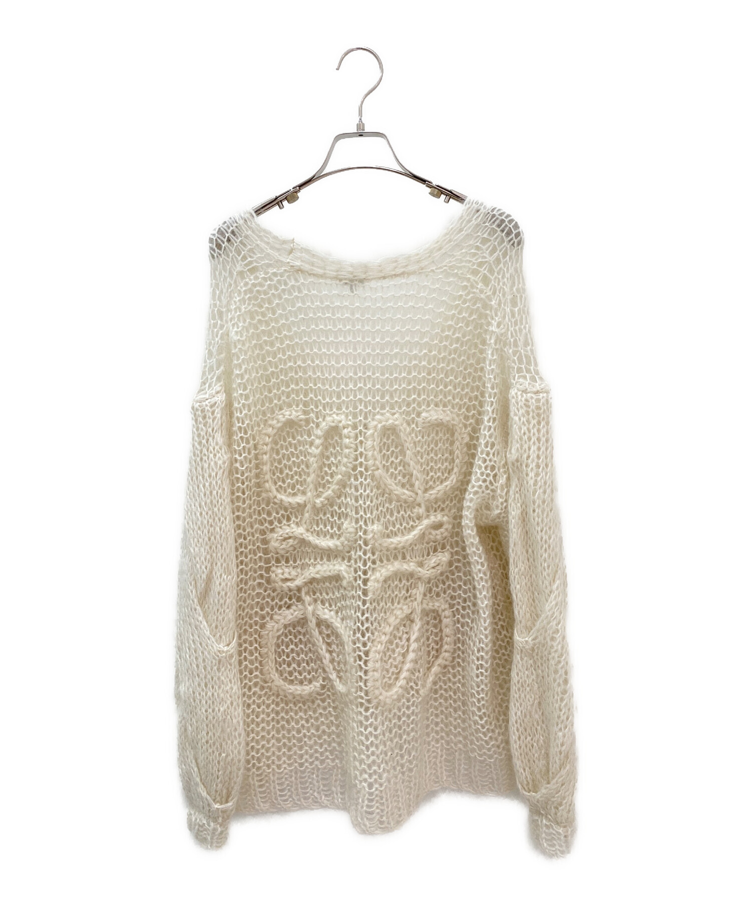 中古・古着通販】LOEWE (ロエベ) アナグラムカーディガン アイボリー