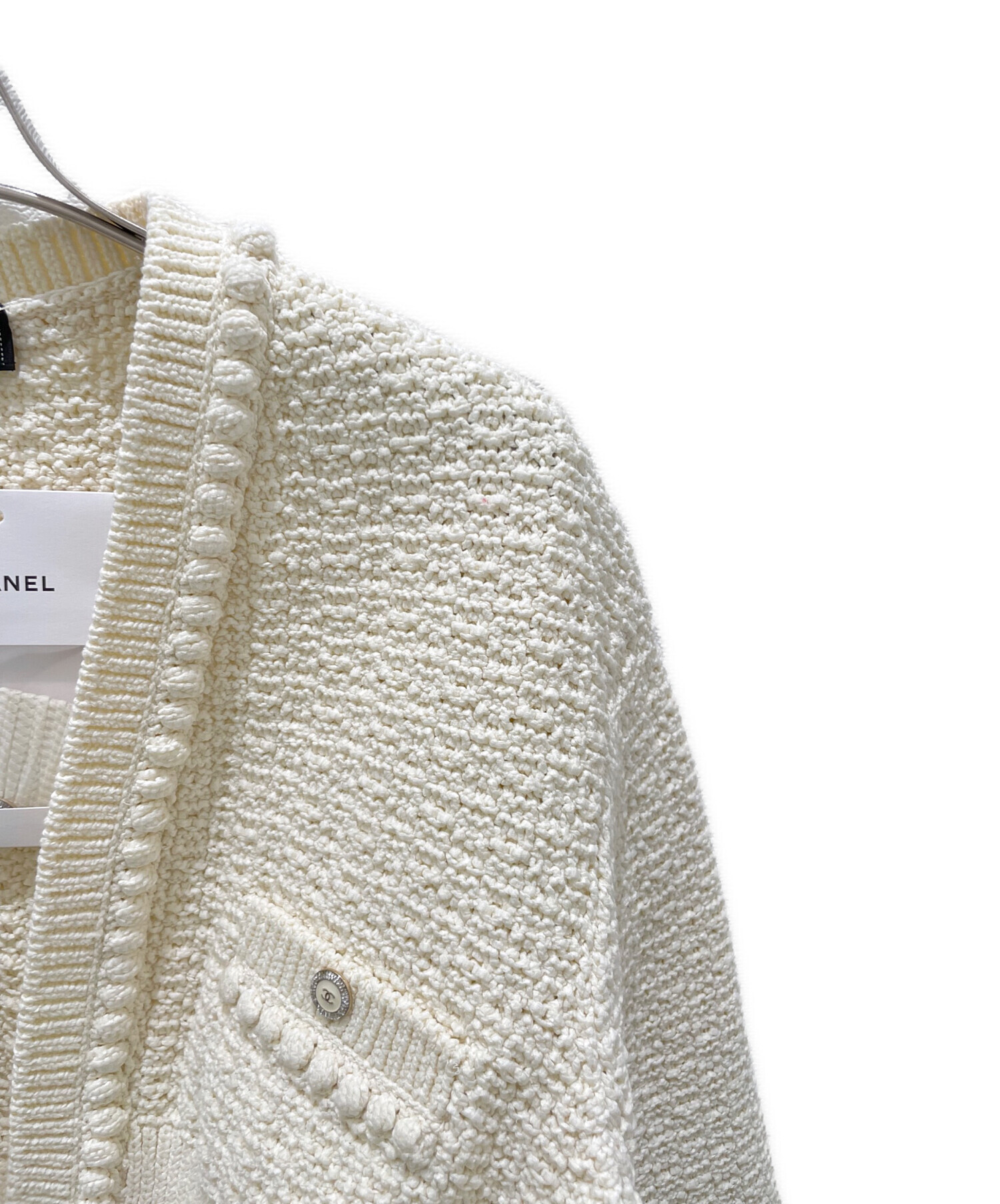 中古・古着通販】CHANEL (シャネル) ココボタンコットンカーディガン 