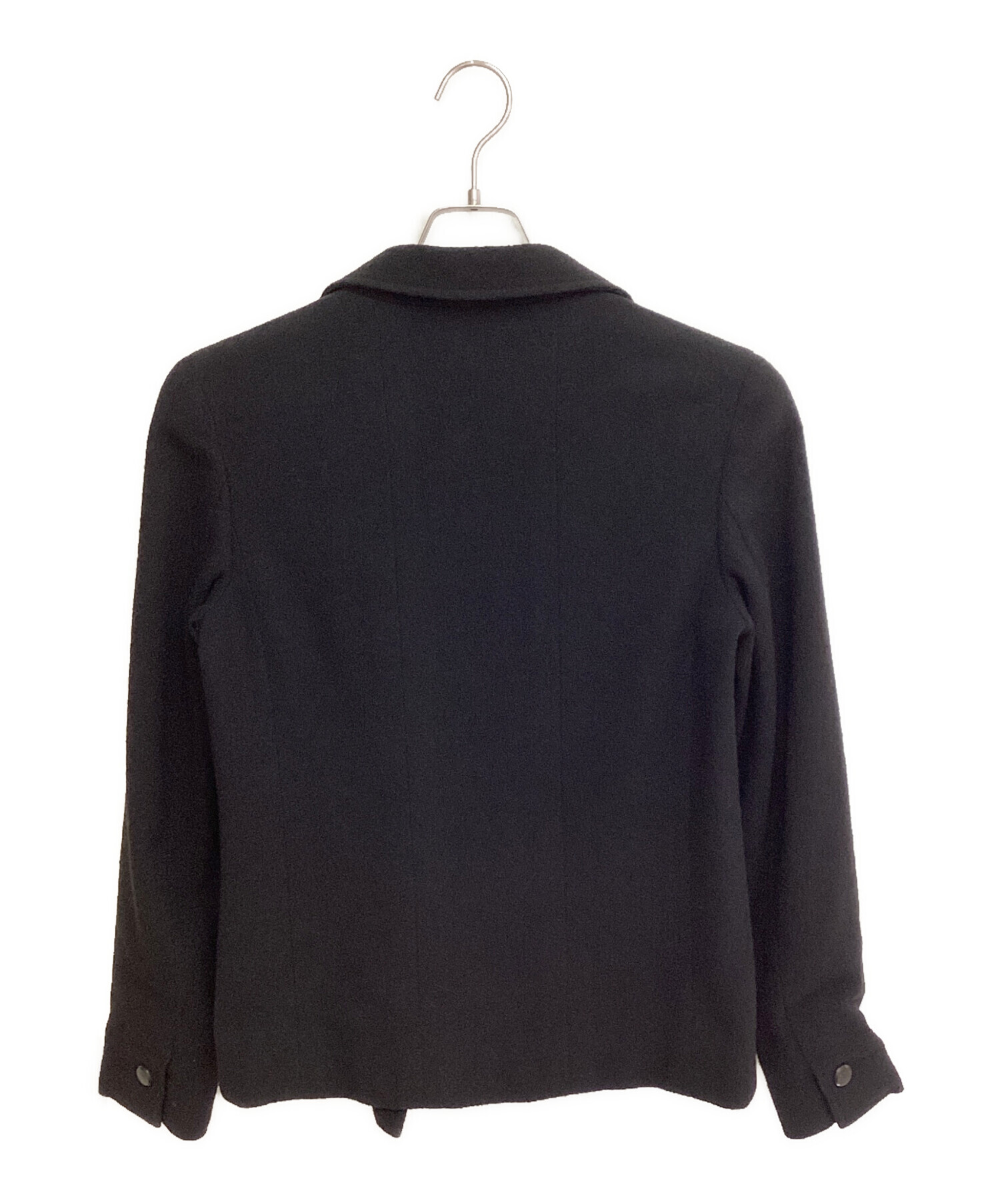 中古・古着通販】CHANEL (シャネル) ダブルジャケット ブラック サイズ