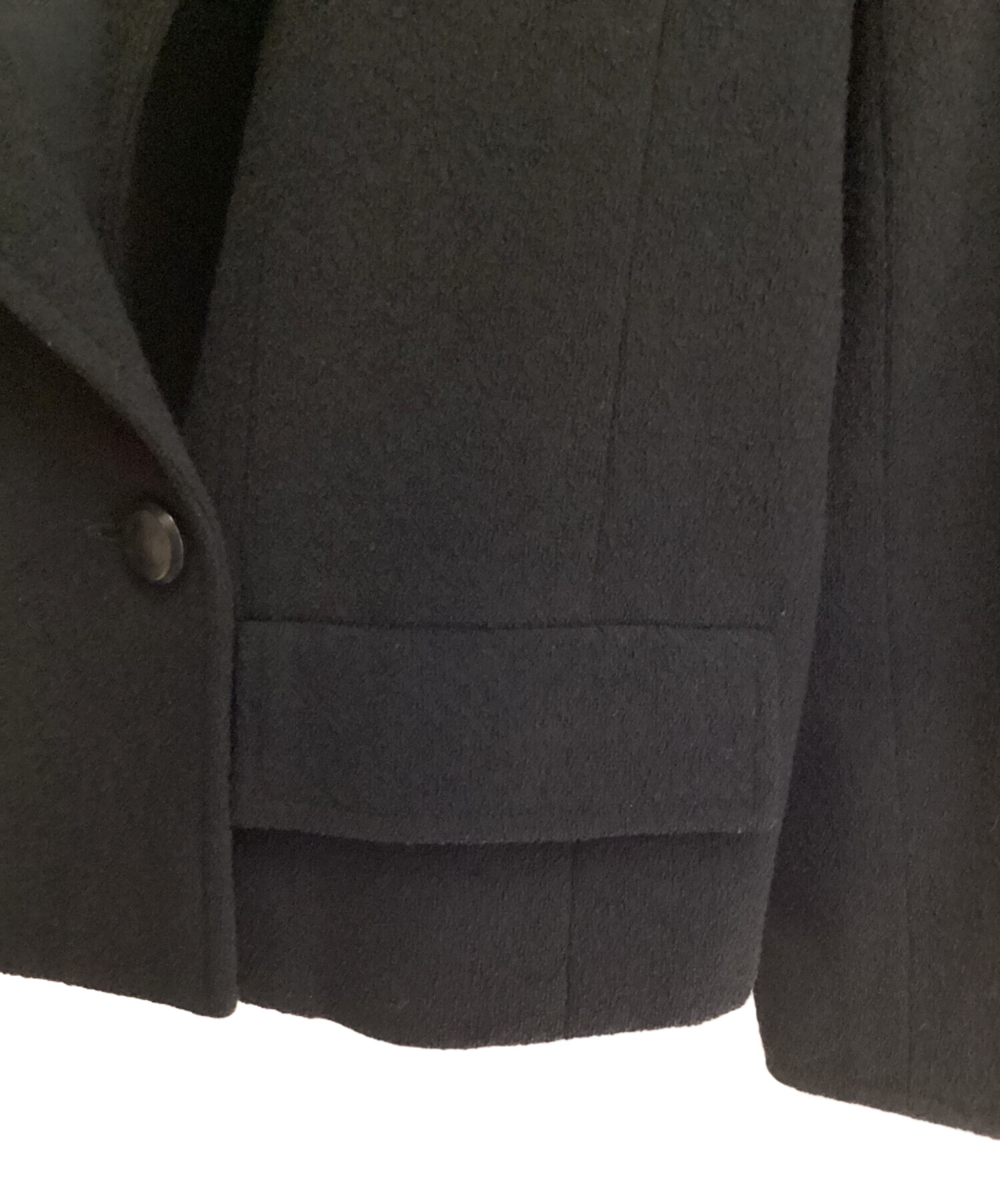 中古・古着通販】CHANEL (シャネル) ダブルジャケット ブラック サイズ