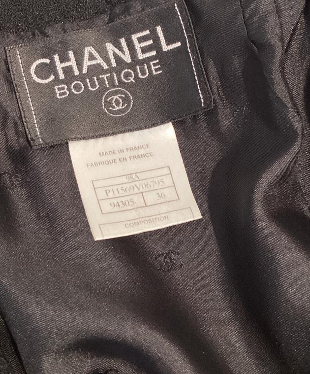 中古・古着通販】CHANEL (シャネル) ダブルジャケット ブラック サイズ