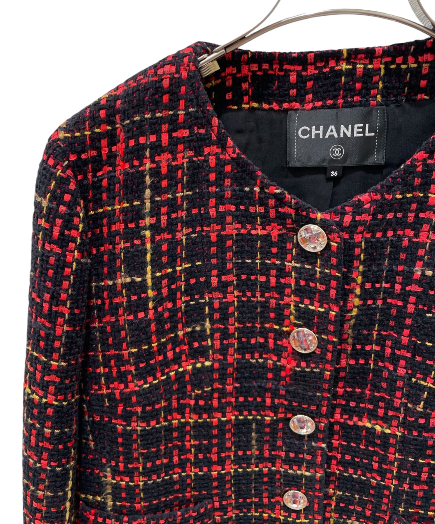 中古・古着通販】CHANEL (シャネル) P73 ココマークリボンツイード