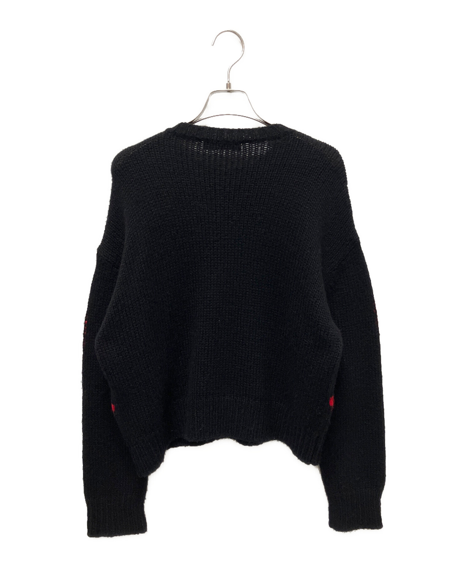 中古・古着通販】VALENTINO (ヴァレンティノ) VLTNロゴショートニット 