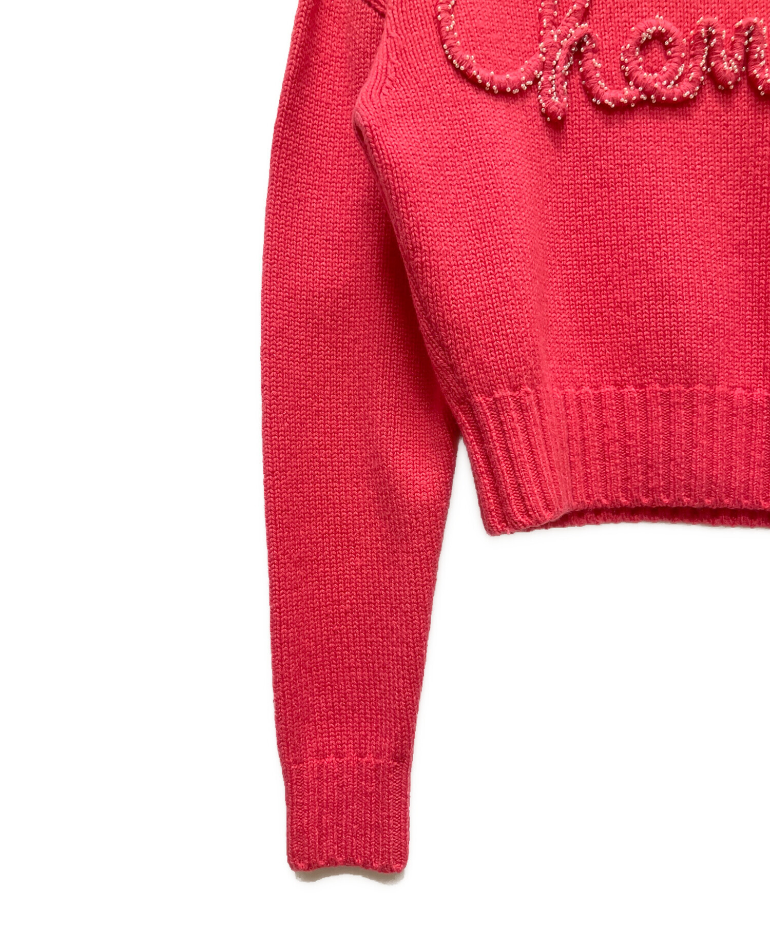 シャネル　カシミヤセーター 中古・古着通販】CHANEL (シャネル) ロゴカシミヤニット ショッキング