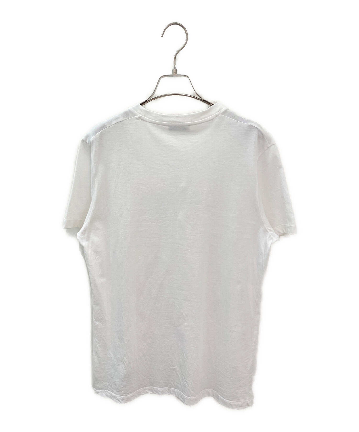 【新品未使用】MONCLER Tシャツ ラインストーン ホワイト Lサイズ 中古・古着通販】MONCLER (モンクレール) ラインストーンロゴTシャツ