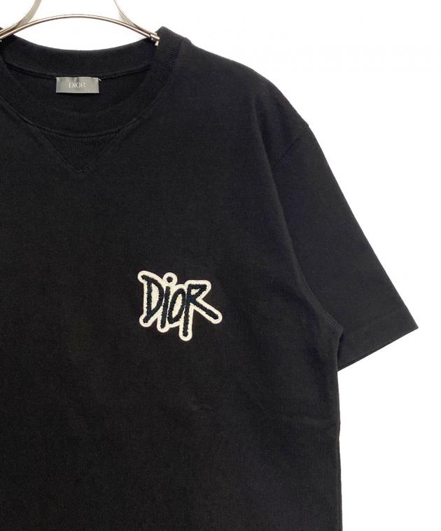 DIOR ディオール 20AW Shawn Stussy T-Shirt ショーンステューシー ロゴ刺繍半袖Tシャツ ブラック 033J625I0554 Shawn Stussy x DIOR Logo T-Shirts | Hypebeast