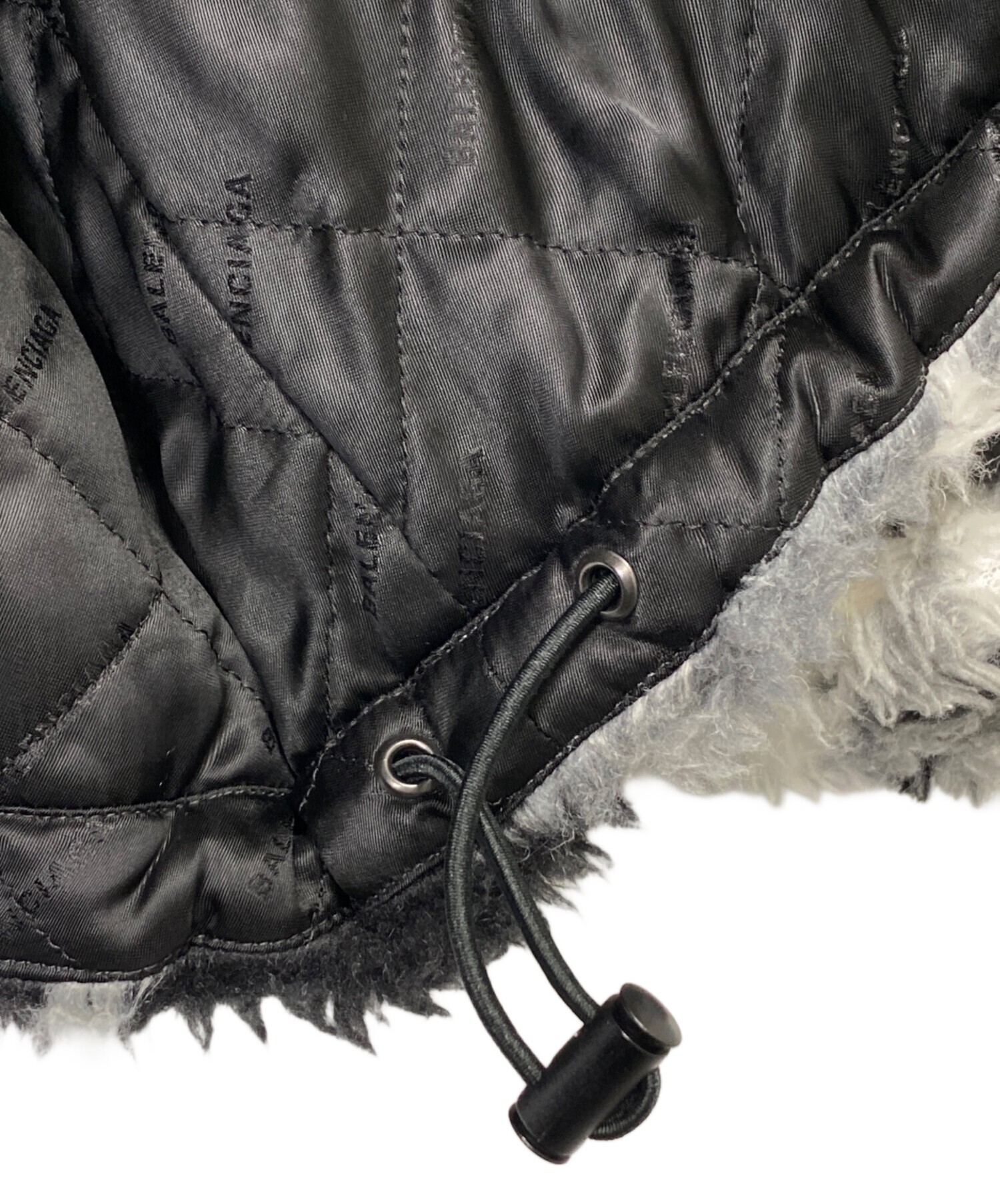 中古・古着通販】BALENCIAGA (バレンシアガ) ボアジャケット グレー 