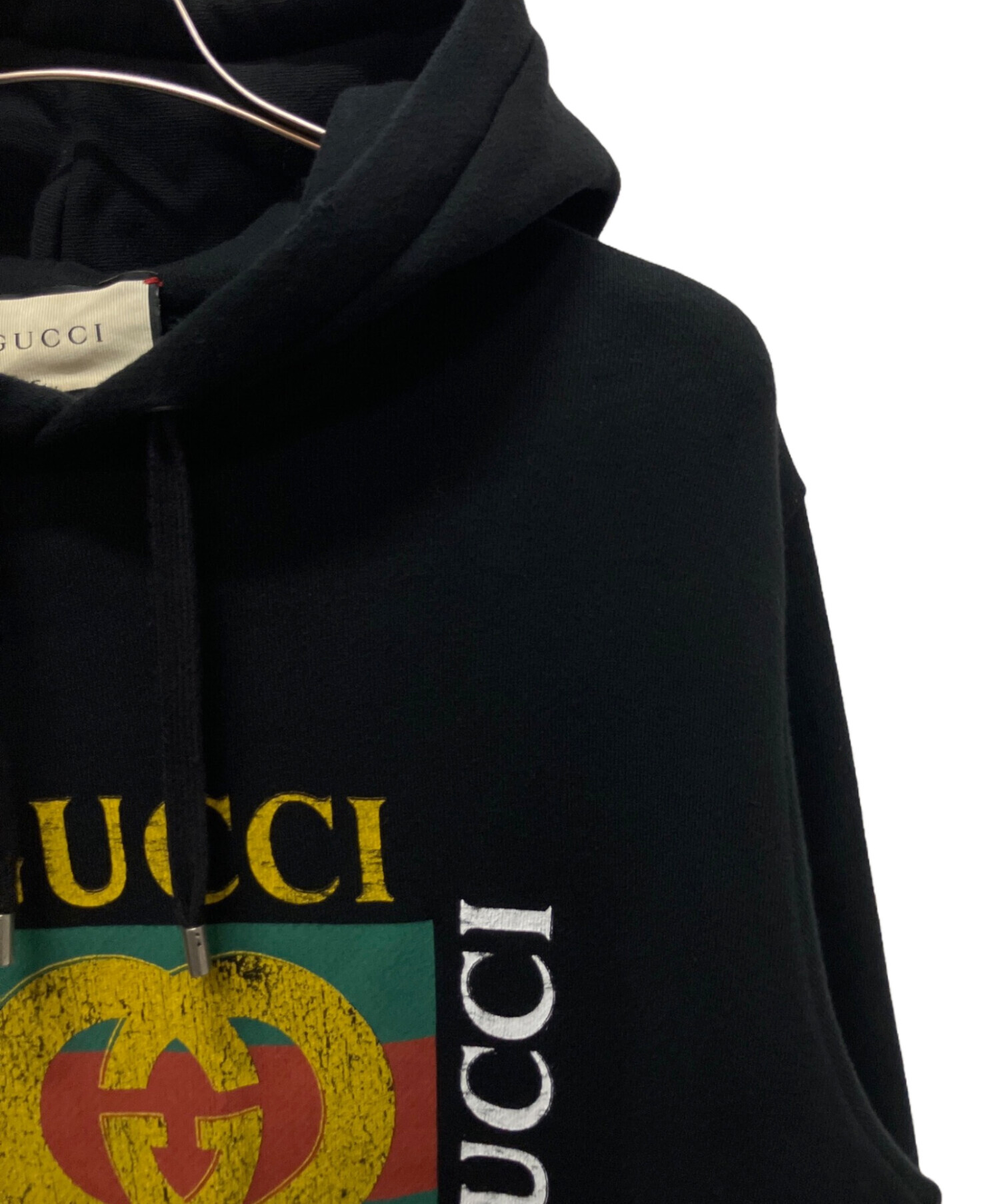 GUCCI グッチ ヴィンテージロゴ スエット トレーナー ブラック S