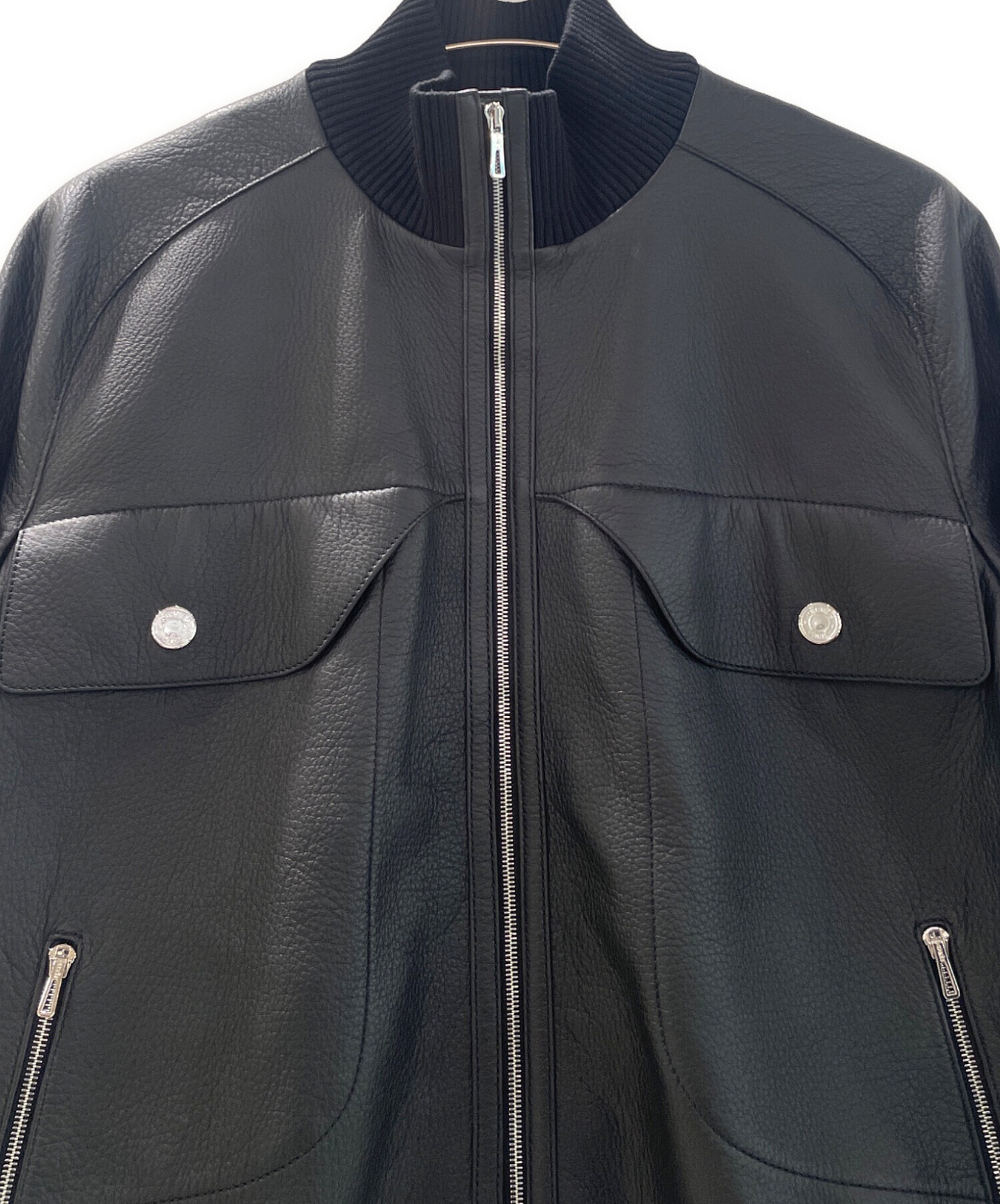 中古・古着通販】HERMES (エルメス) ディアスキンレザージャケット