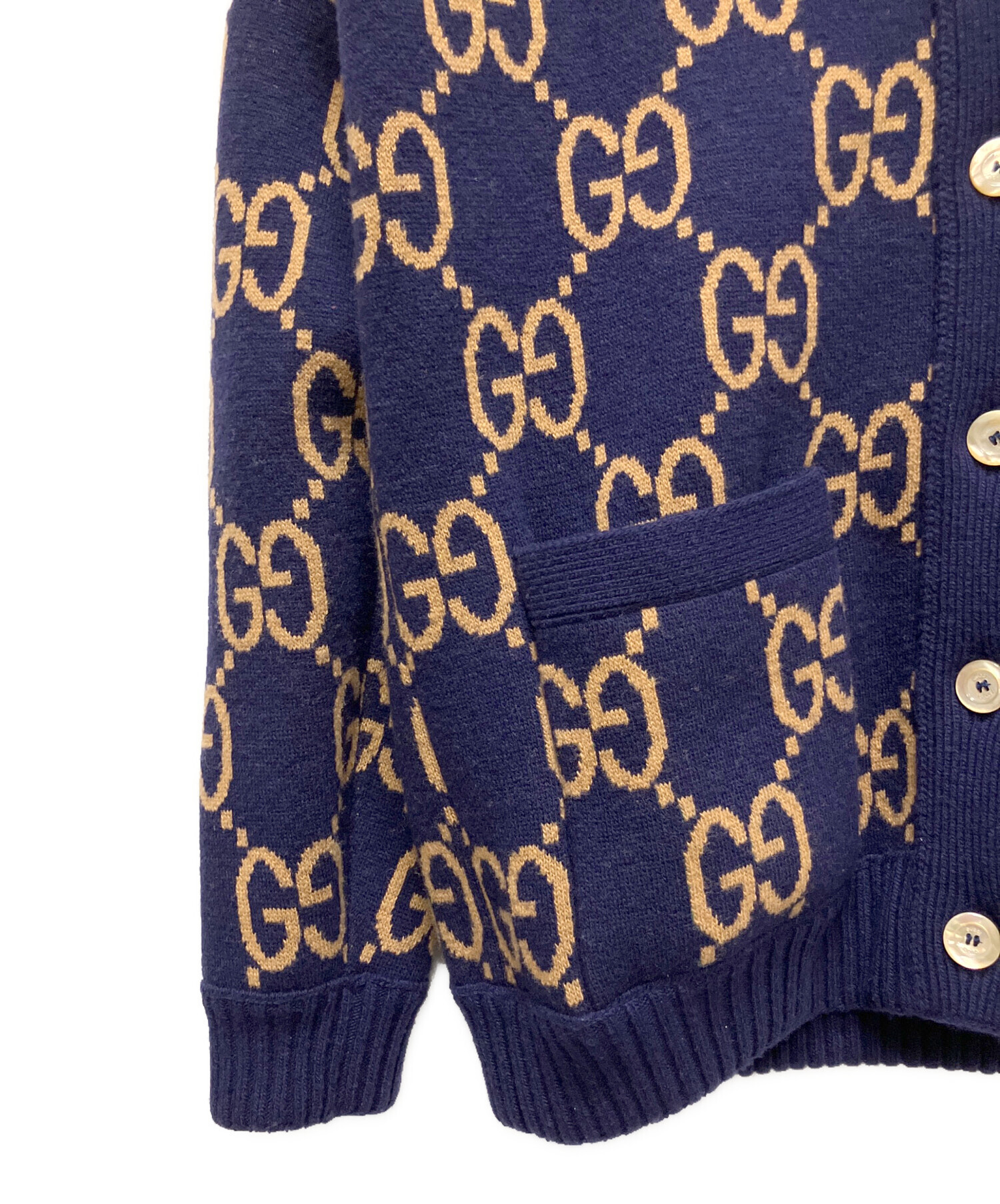 中古・古着通販】GUCCI (グッチ) Gucci GG Reversible Wool Knit