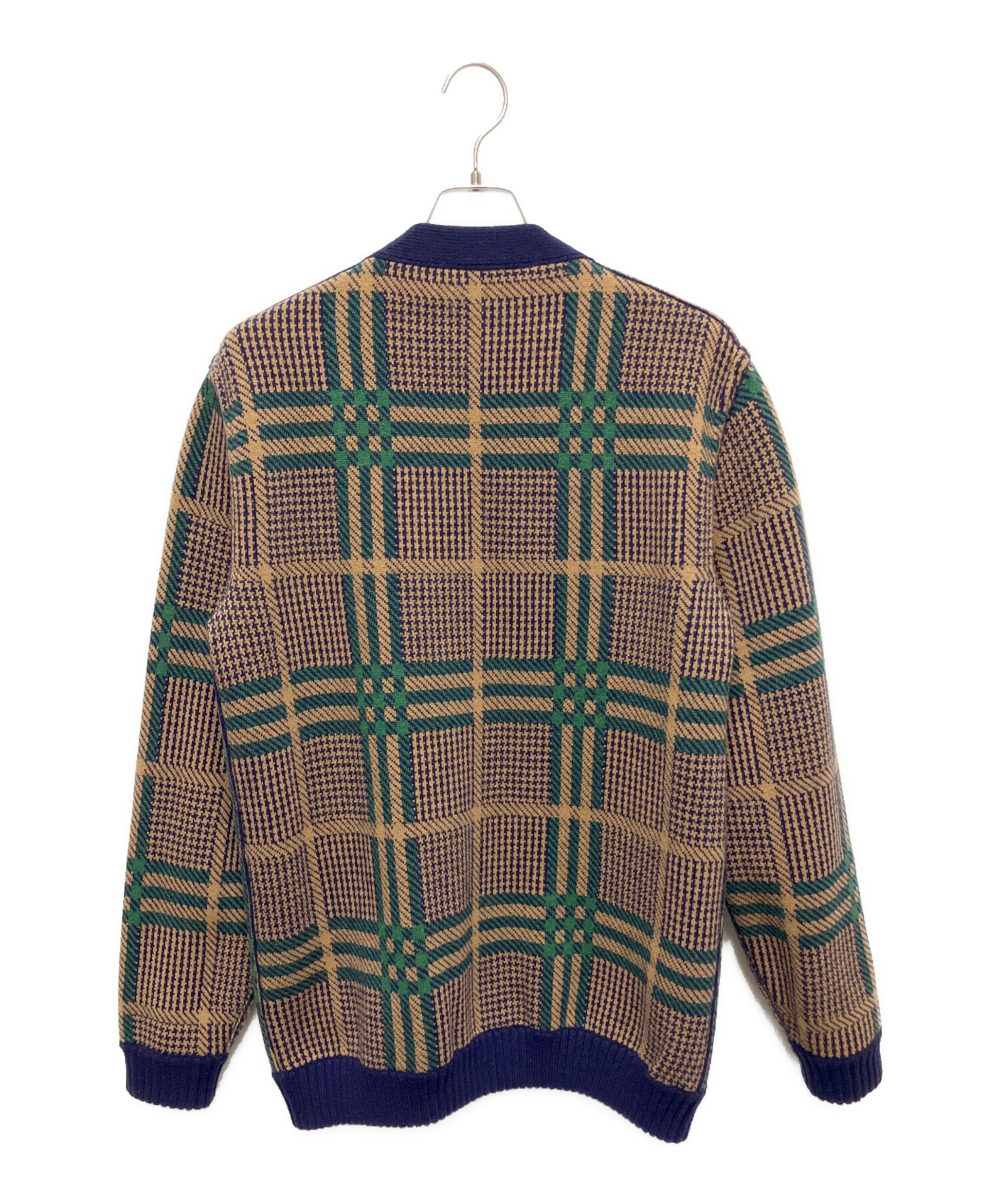 GUCCI グッチ ニットカーディガン ウール リバーシブル サイズS 22AW 699872 XKCFX ブラウン イタリア製 ウール97％ GG柄 GUCCI - GUCCI グッチ ニットカーディガン ウール リバーシブル サイズ