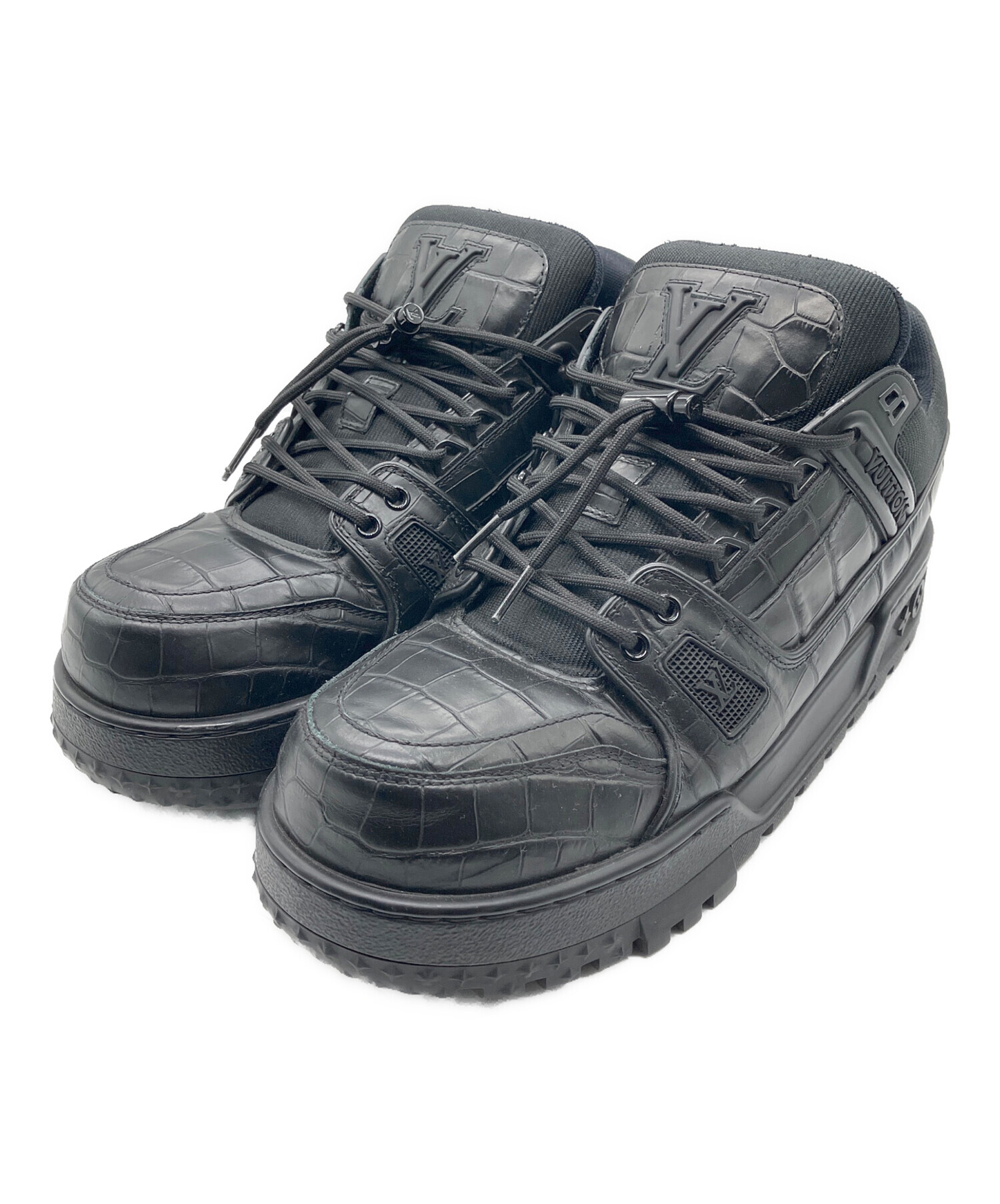 中古・古着通販】LOUIS VUITTON (ルイ ヴィトン) クロコ型押しLV