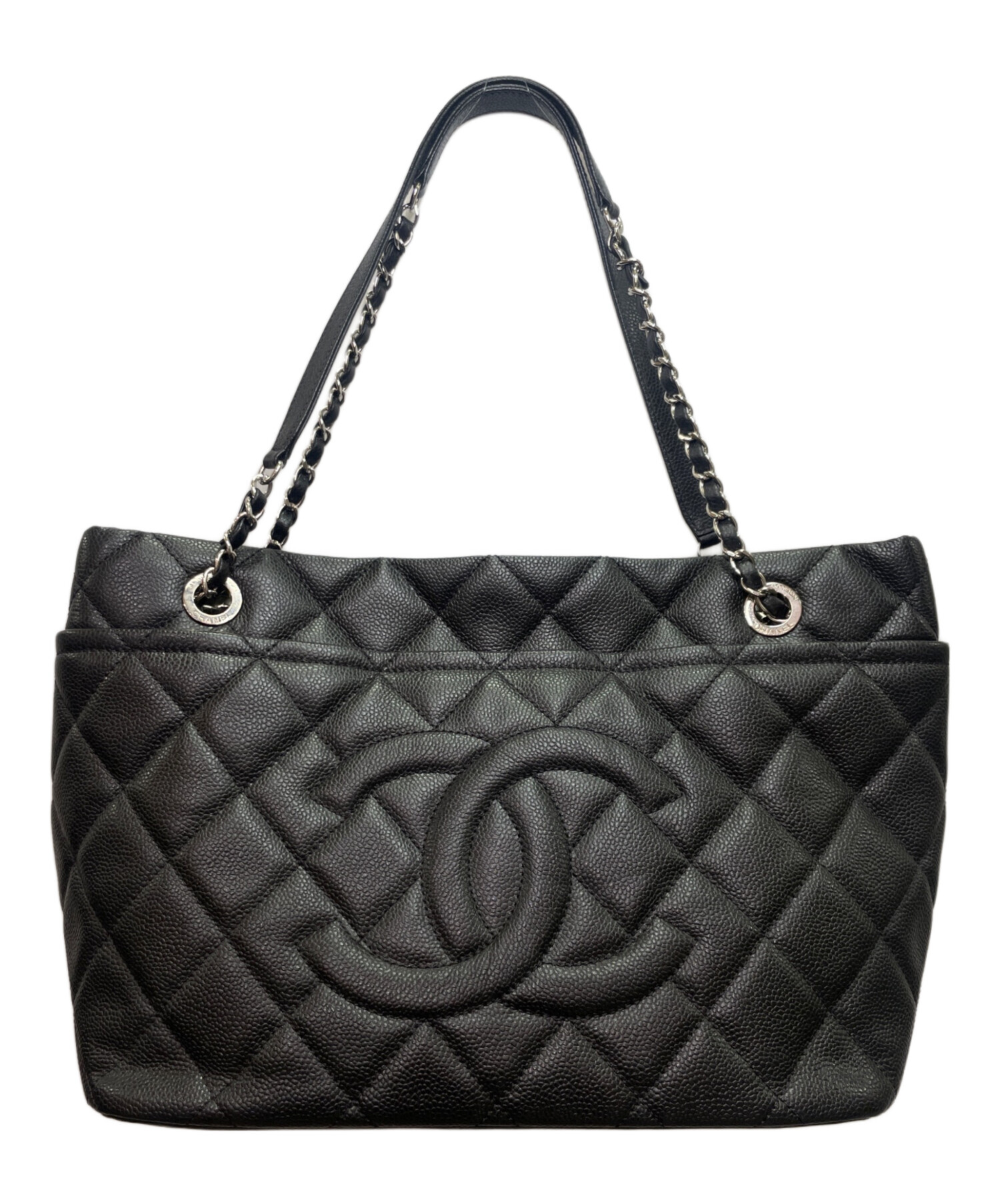 中古・古着通販】CHANEL (シャネル) GST トートバッグ ブラック 