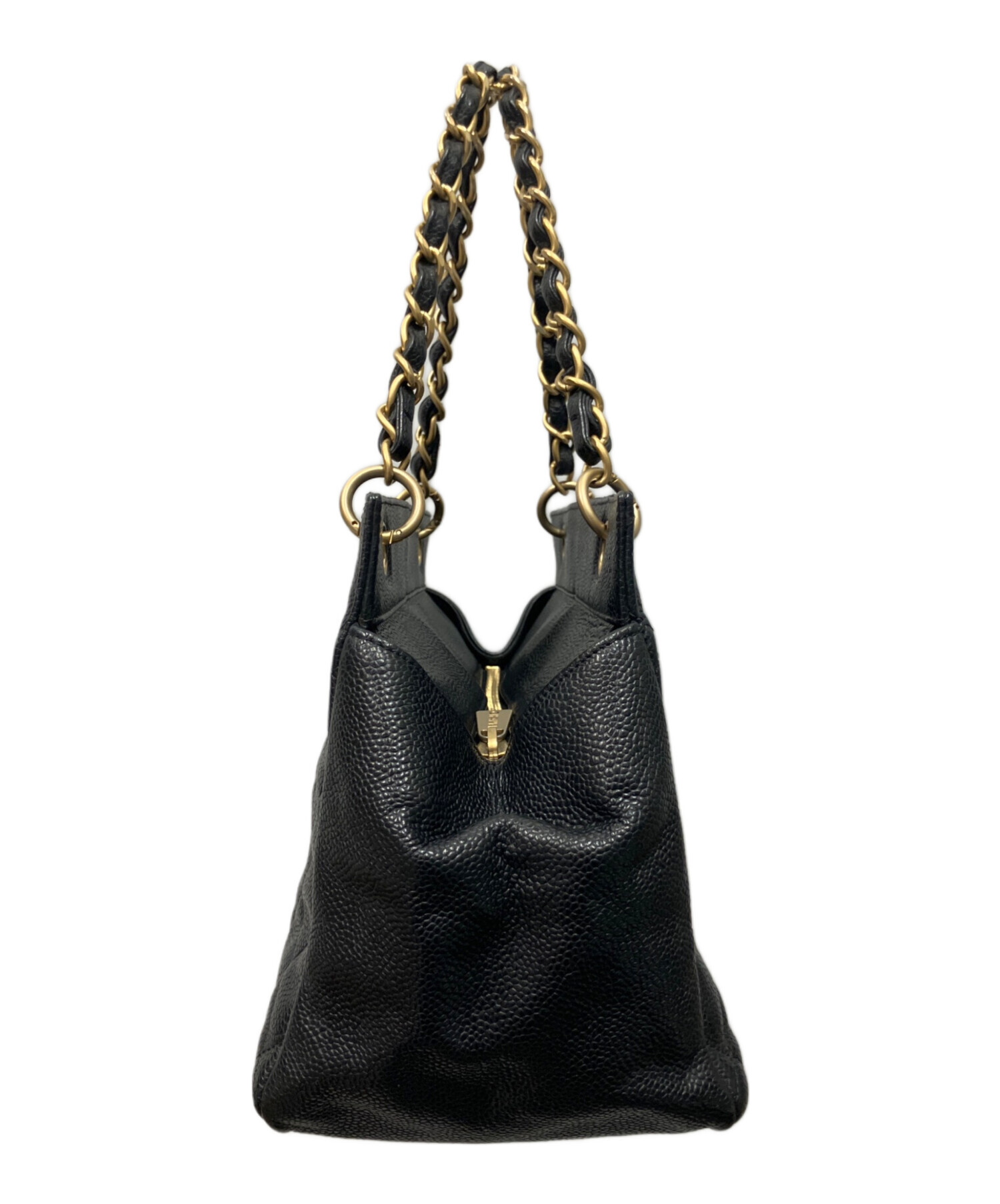 中古・古着通販】CHANEL (シャネル) PTTトートバッグ ブラック 