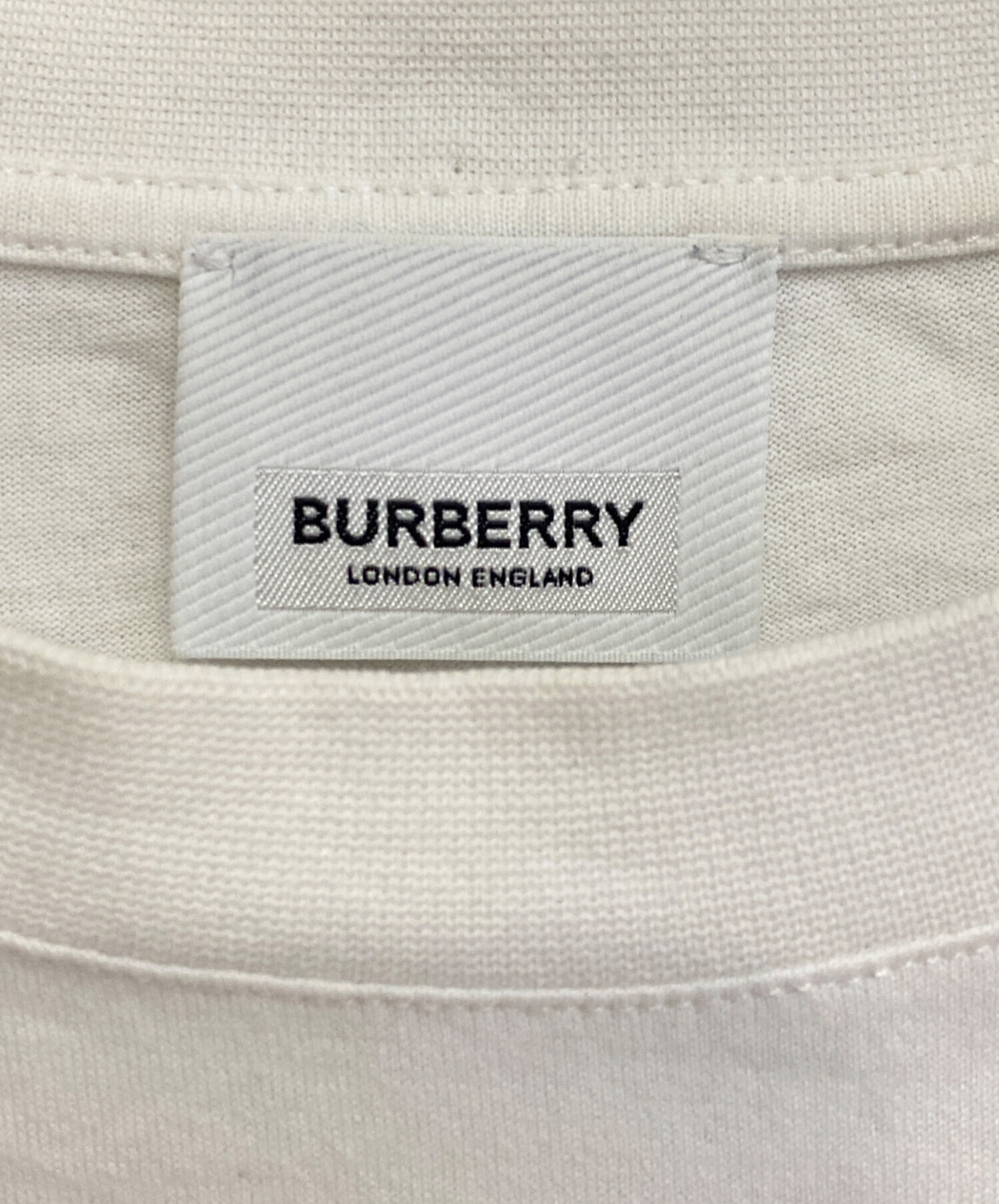 中古・古着通販】BURBERRY (バーバリー) TBロゴ長袖Tシャツ ホワイト