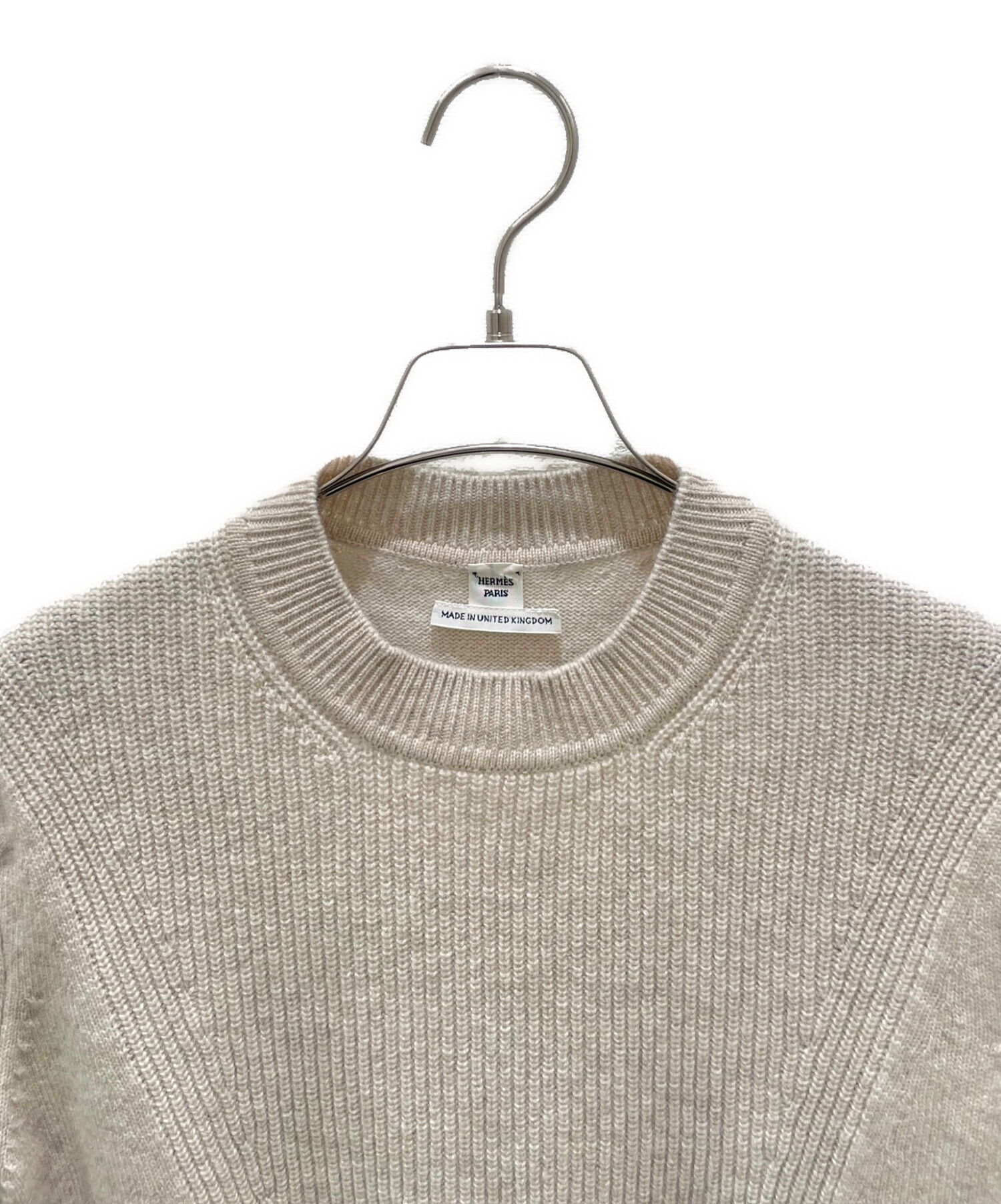 中古・古着通販】HERMES (エルメス) セリエボタンカシミヤニット