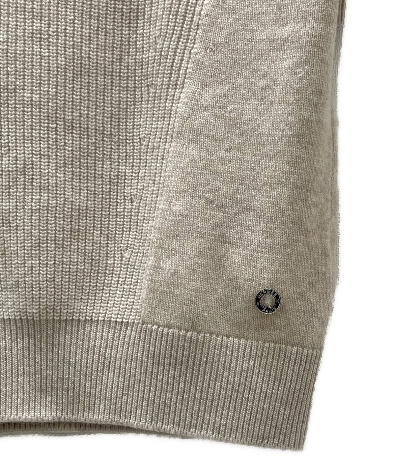 中古・古着通販】HERMES (エルメス) セリエボタンカシミヤニット