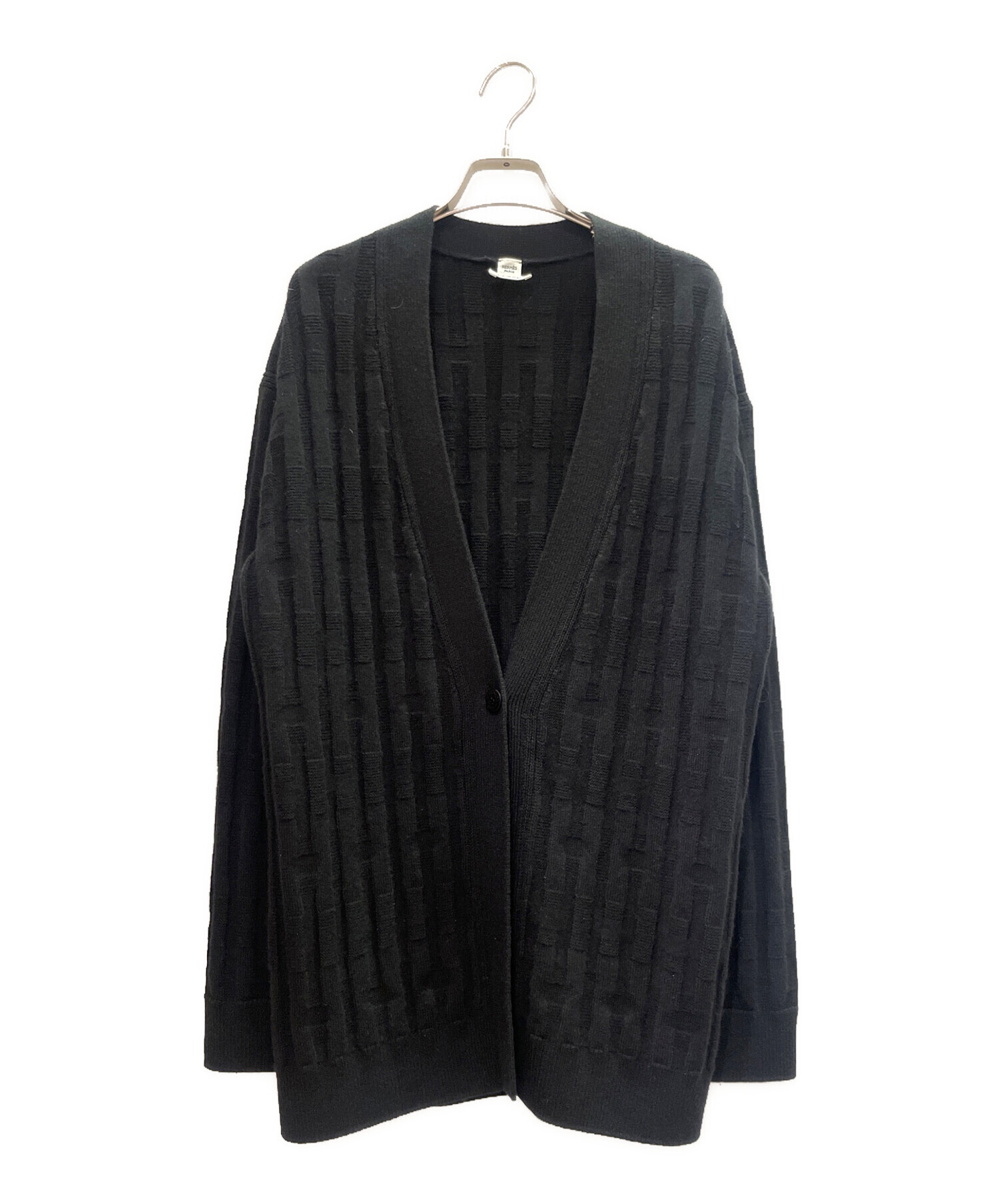 HERMÈS エルメスブラック カーディガン 36