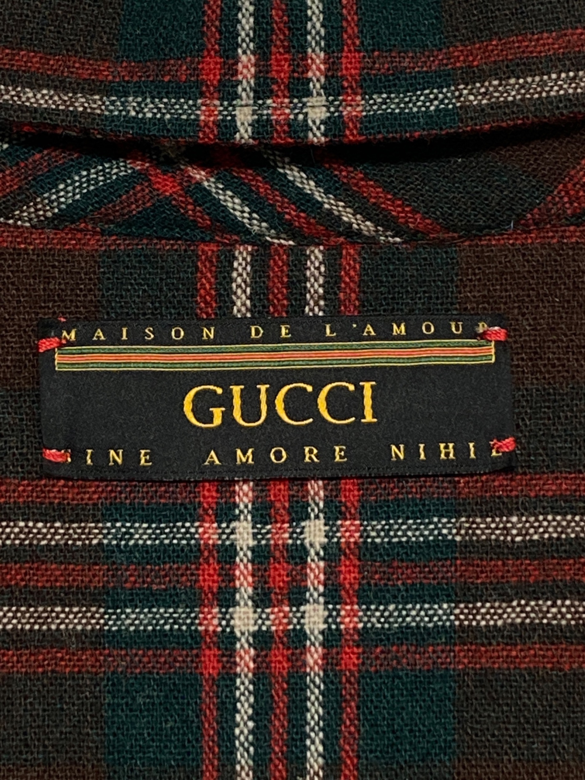 中古・古着通販】GUCCI (グッチ) ジップアップチェックジャケット