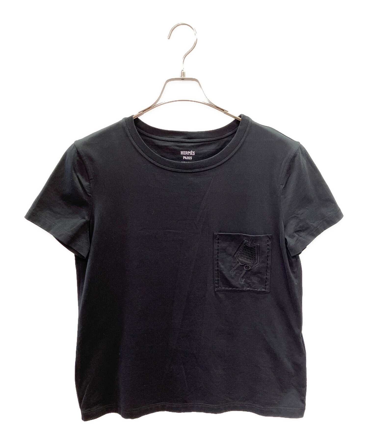中古・古着通販】HERMES (エルメス) クロシェット刺繍ポケットTシャツ