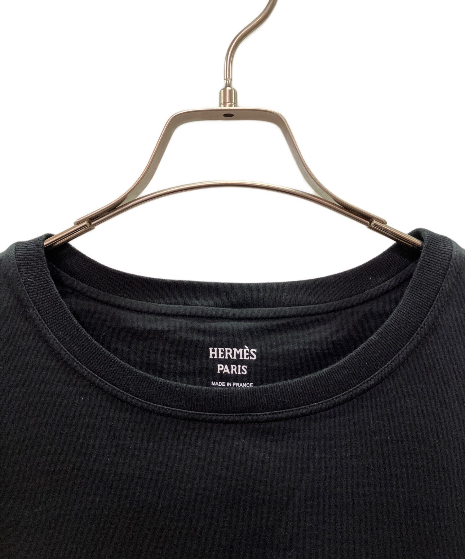中古・古着通販】HERMES (エルメス) クロシェット刺繍ポケットTシャツ