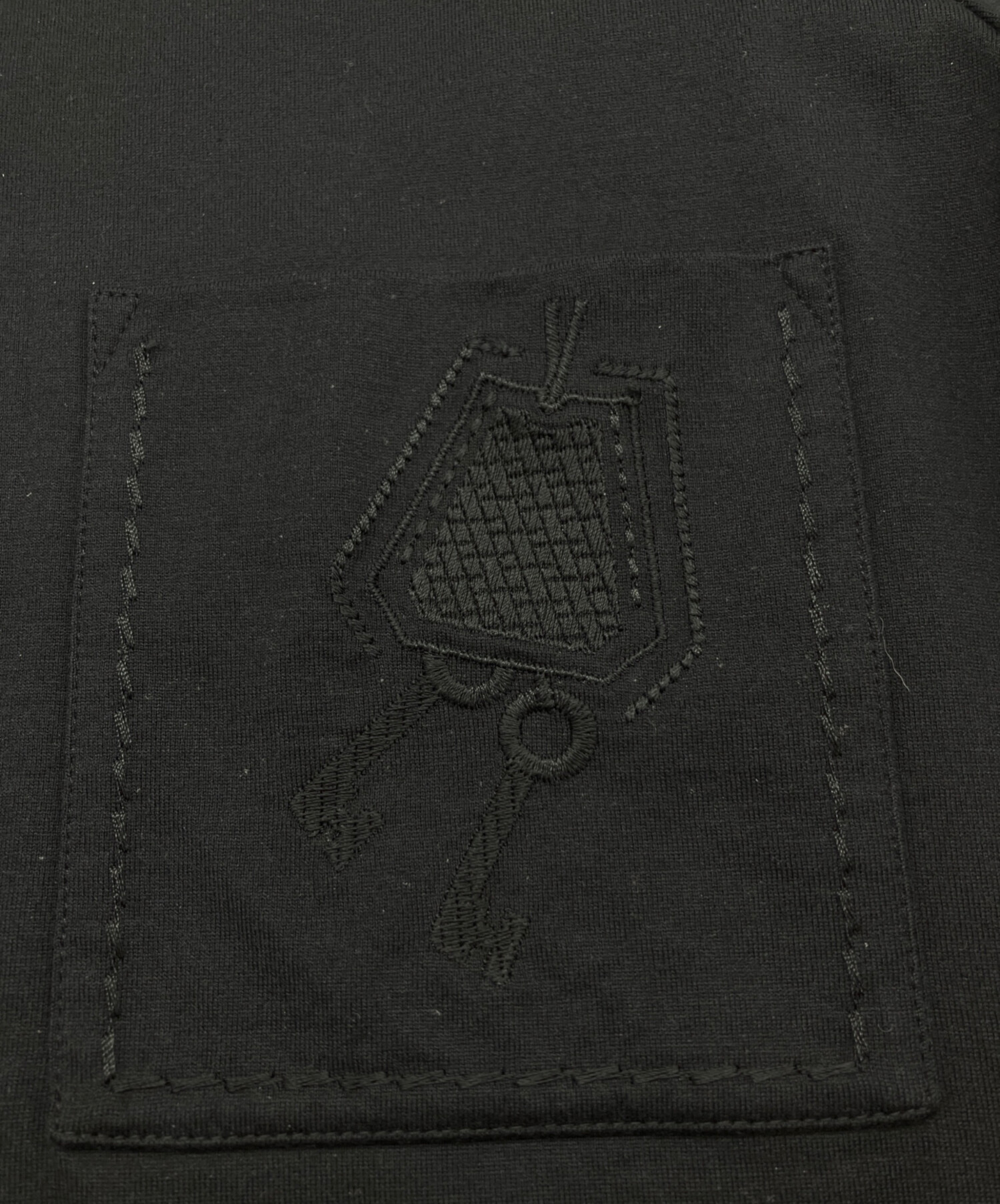 中古・古着通販】HERMES (エルメス) クロシェット刺繍ポケットTシャツ 