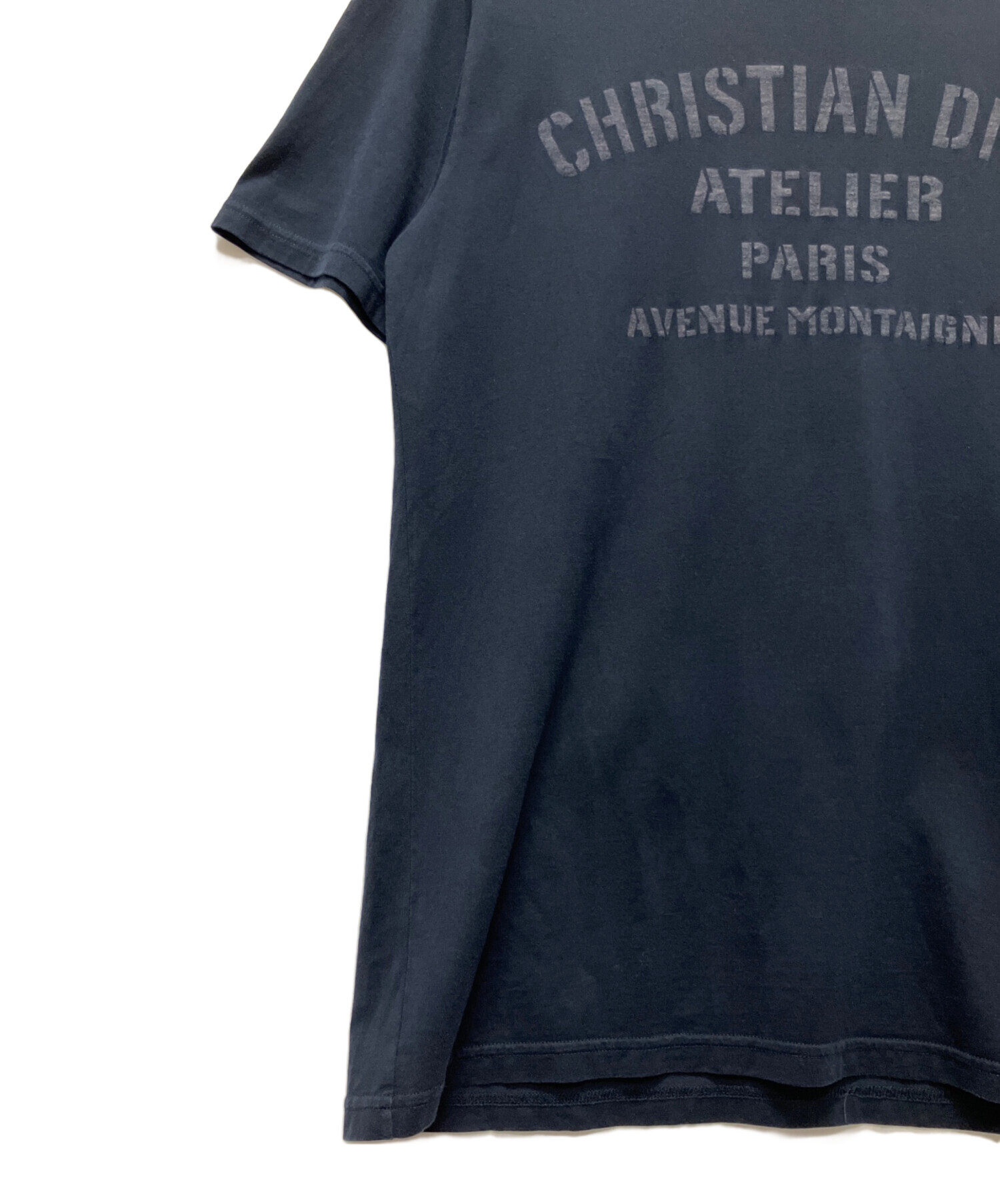 中古・古着通販】Dior (ディオール) ロゴTシャツ ネイビー サイズ:M