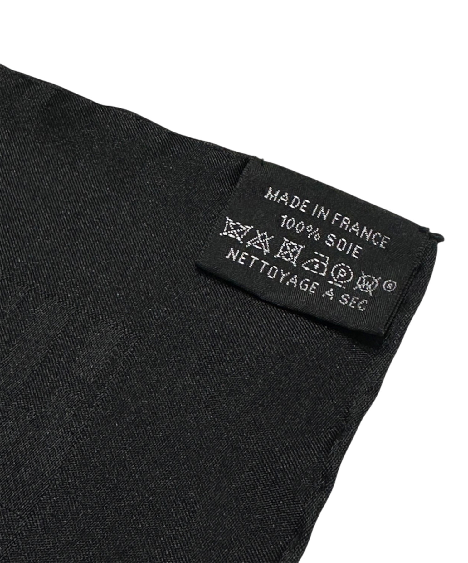 中古・古着通販】HERMES (エルメス) ミニスカーフ グランH ブラック