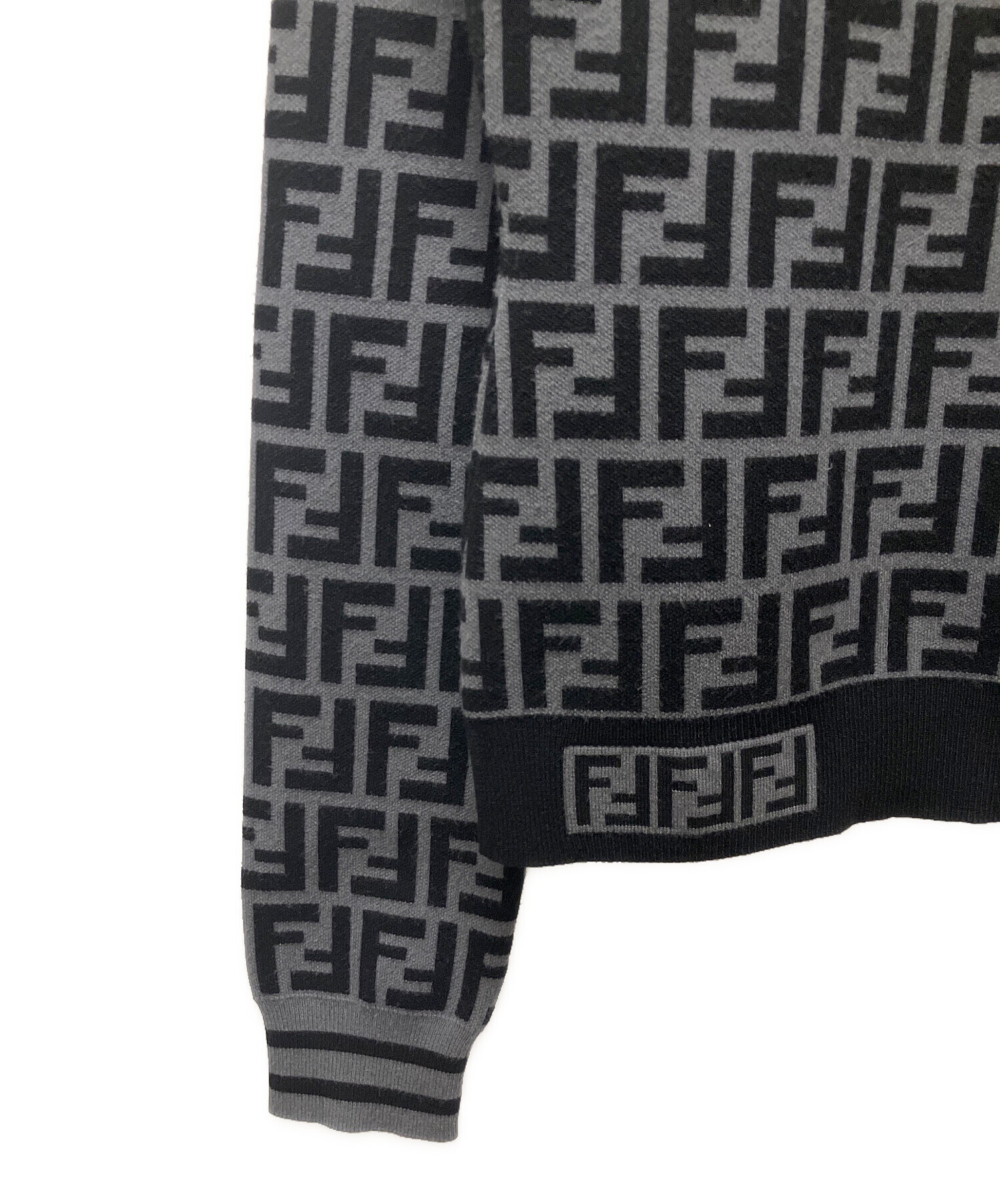 ⭐︎希少⭐︎ FENDI ズッカ柄ニットグレーブラック