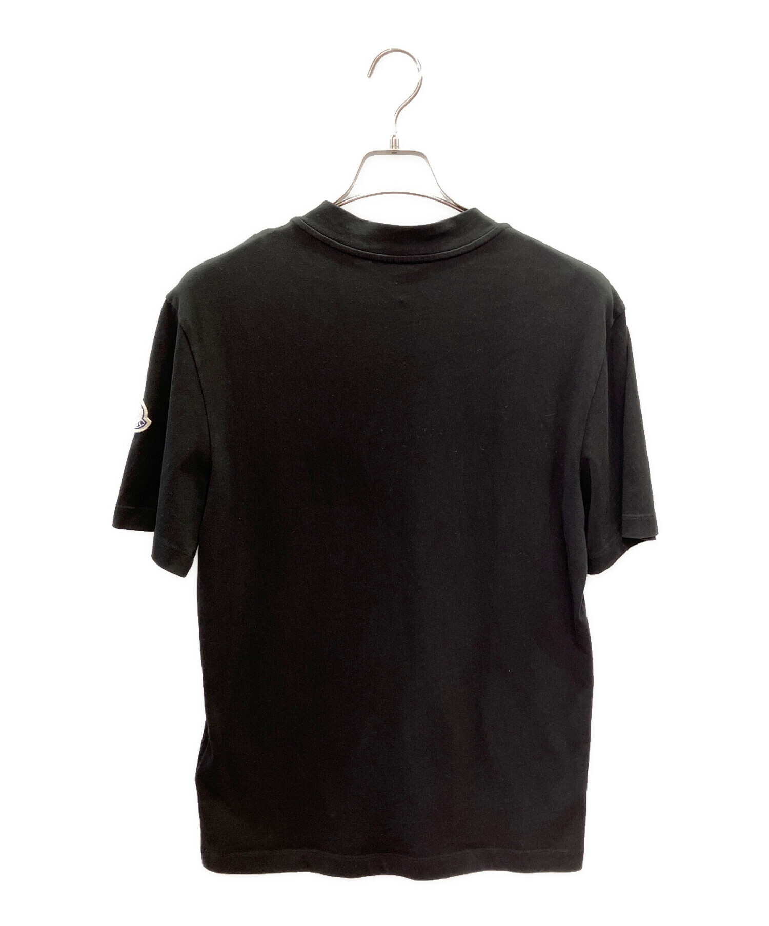 中古・古着通販】MONCLER (モンクレール) ネックロゴ Tシャツ ブラック 
