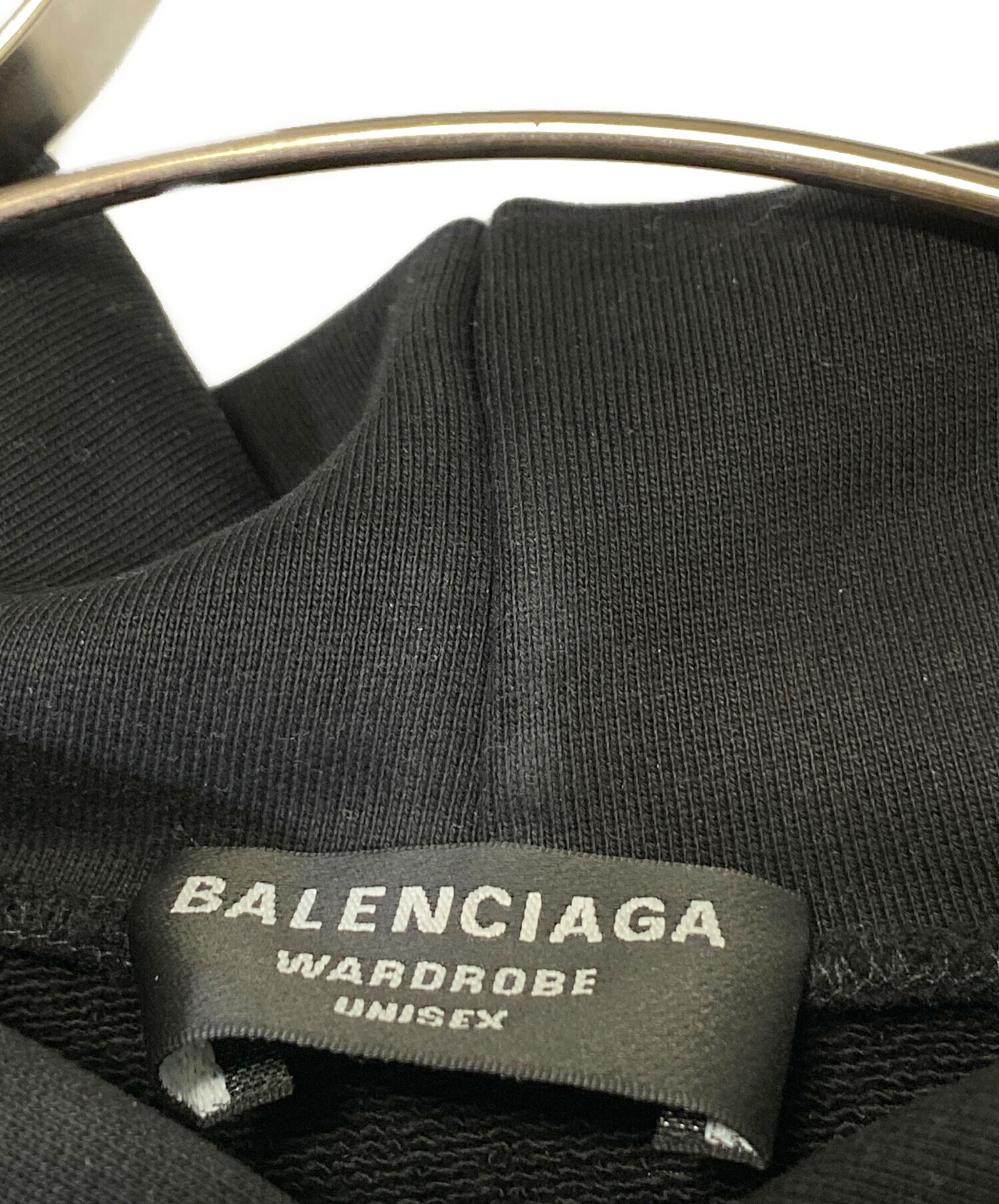 中古・古着通販】BALENCIAGA (バレンシアガ) ロゴパーカー ブラック