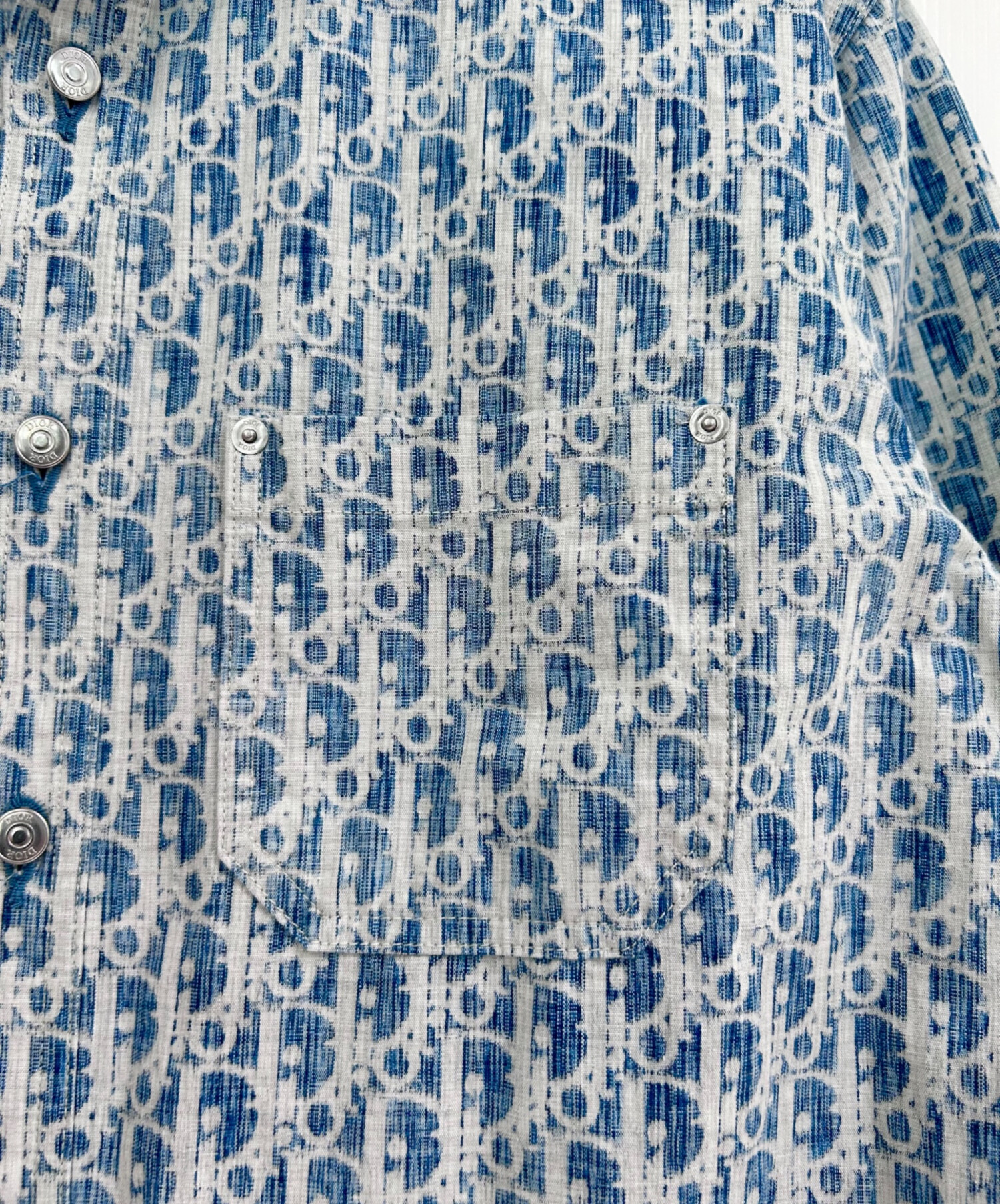 中古・古着通販】Dior (ディオール) オブリークデニムシャツ スカイ 