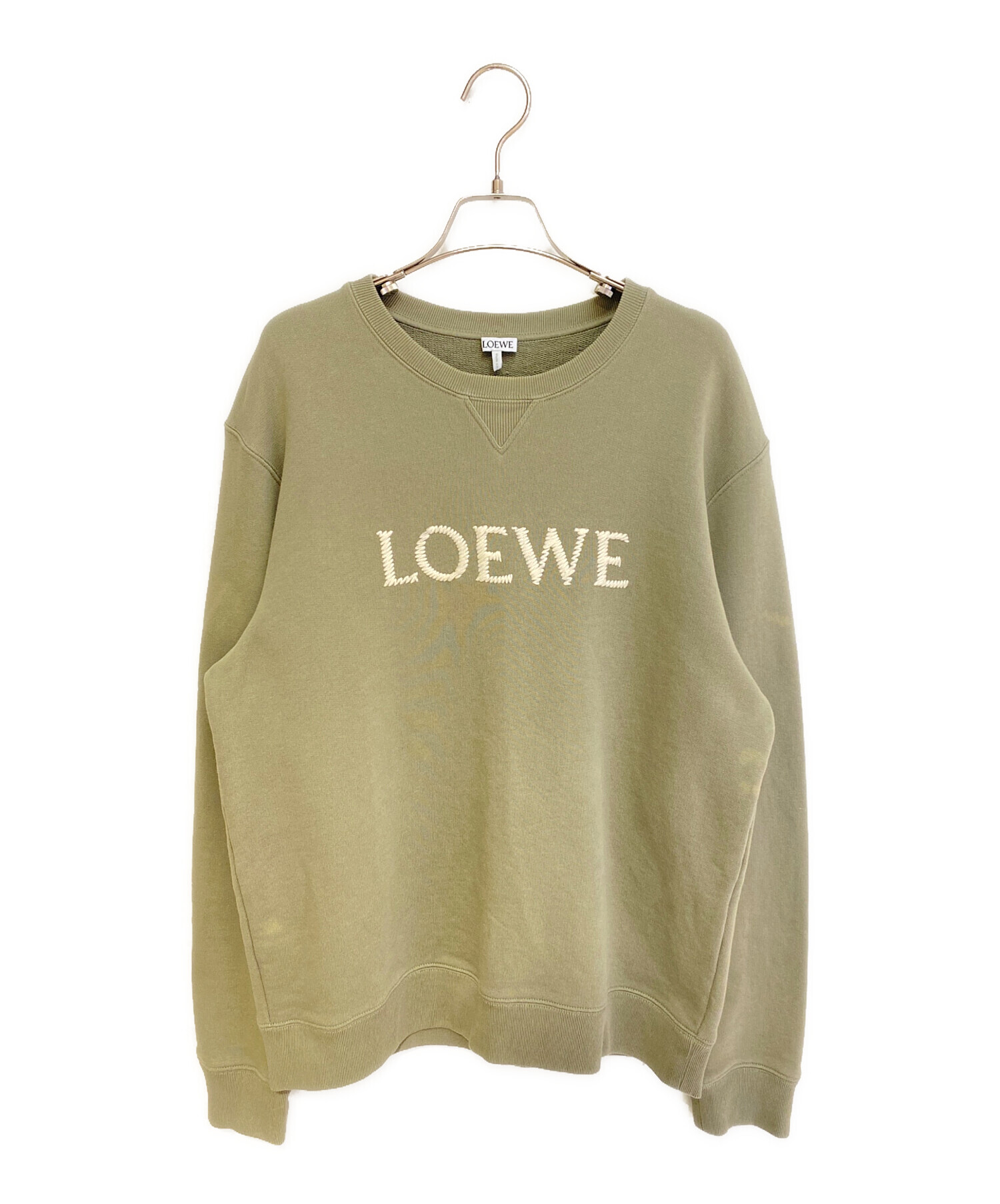 中古・古着通販】LOEWE (ロエベ) ロゴスウェット オリーブ サイズ:L 