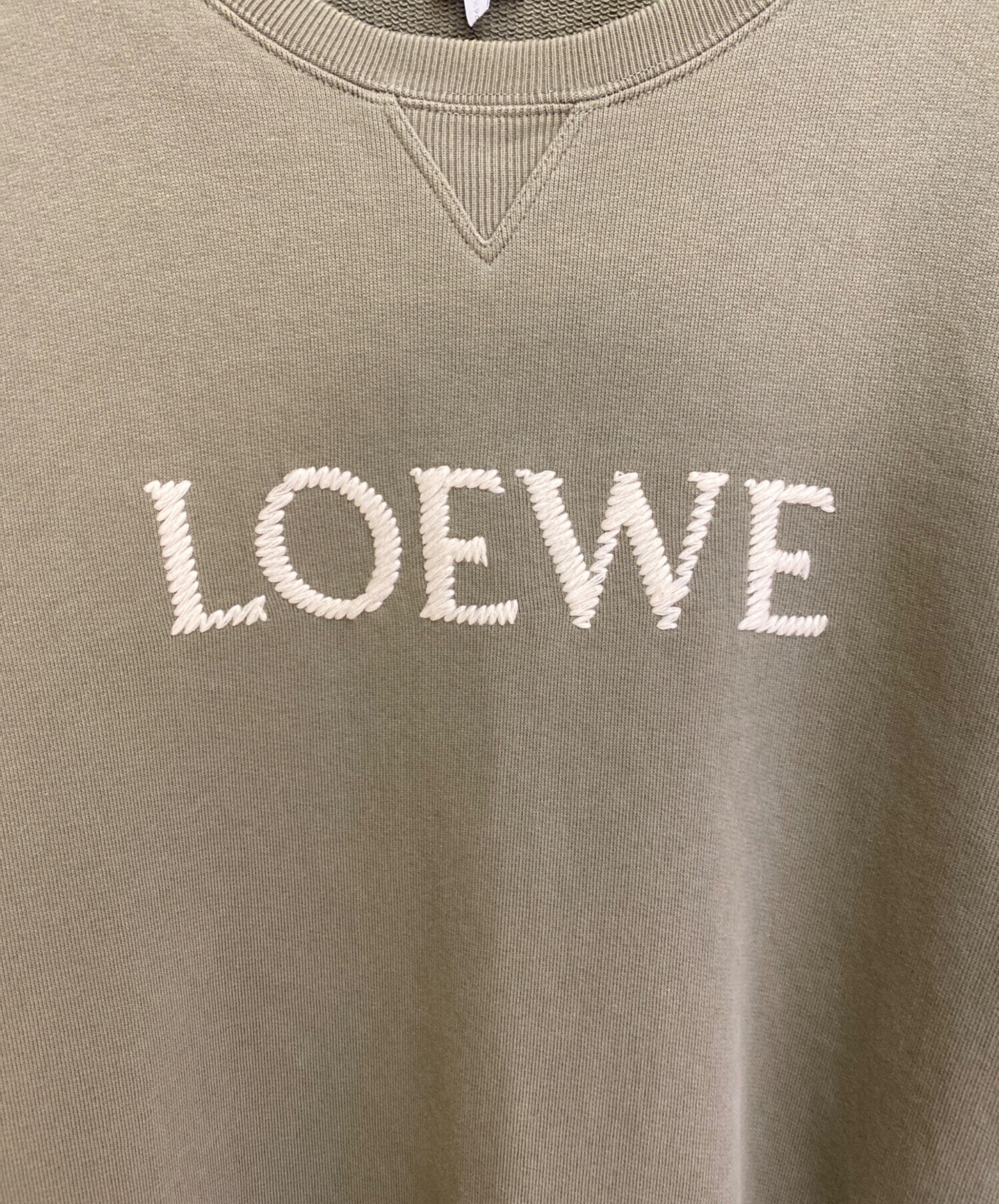 中古・古着通販】LOEWE (ロエベ) ロゴスウェット オリーブ サイズ:L 