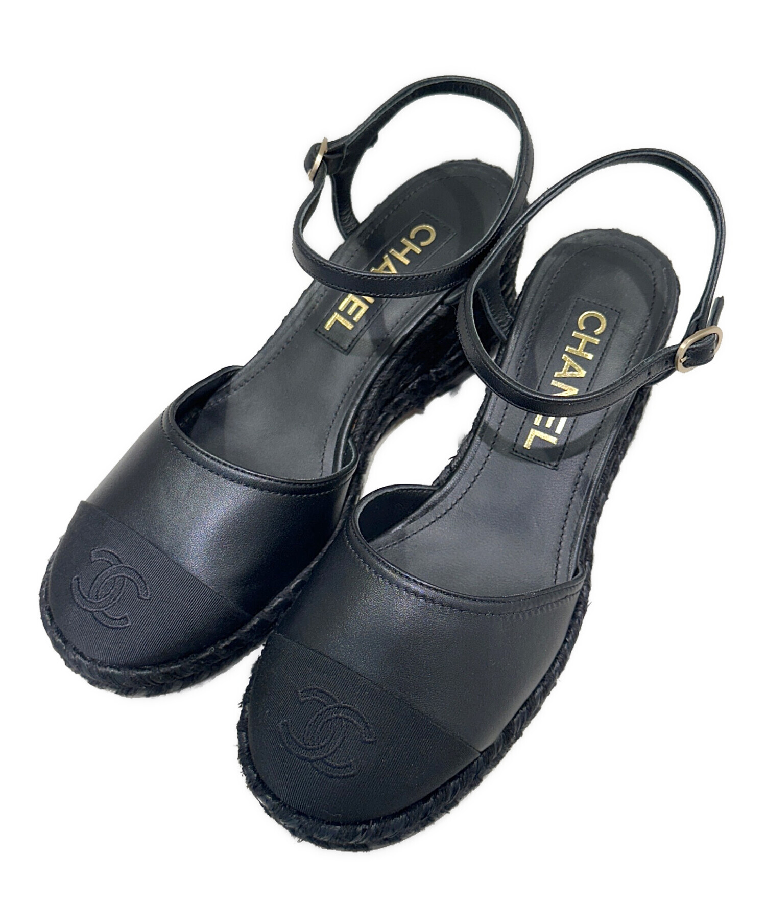 中古・古着通販】CHANEL (シャネル) ココマークエスパドリーユ 中古・古着通販】CHANEL (シャネル) ココマークエスパドリーユ